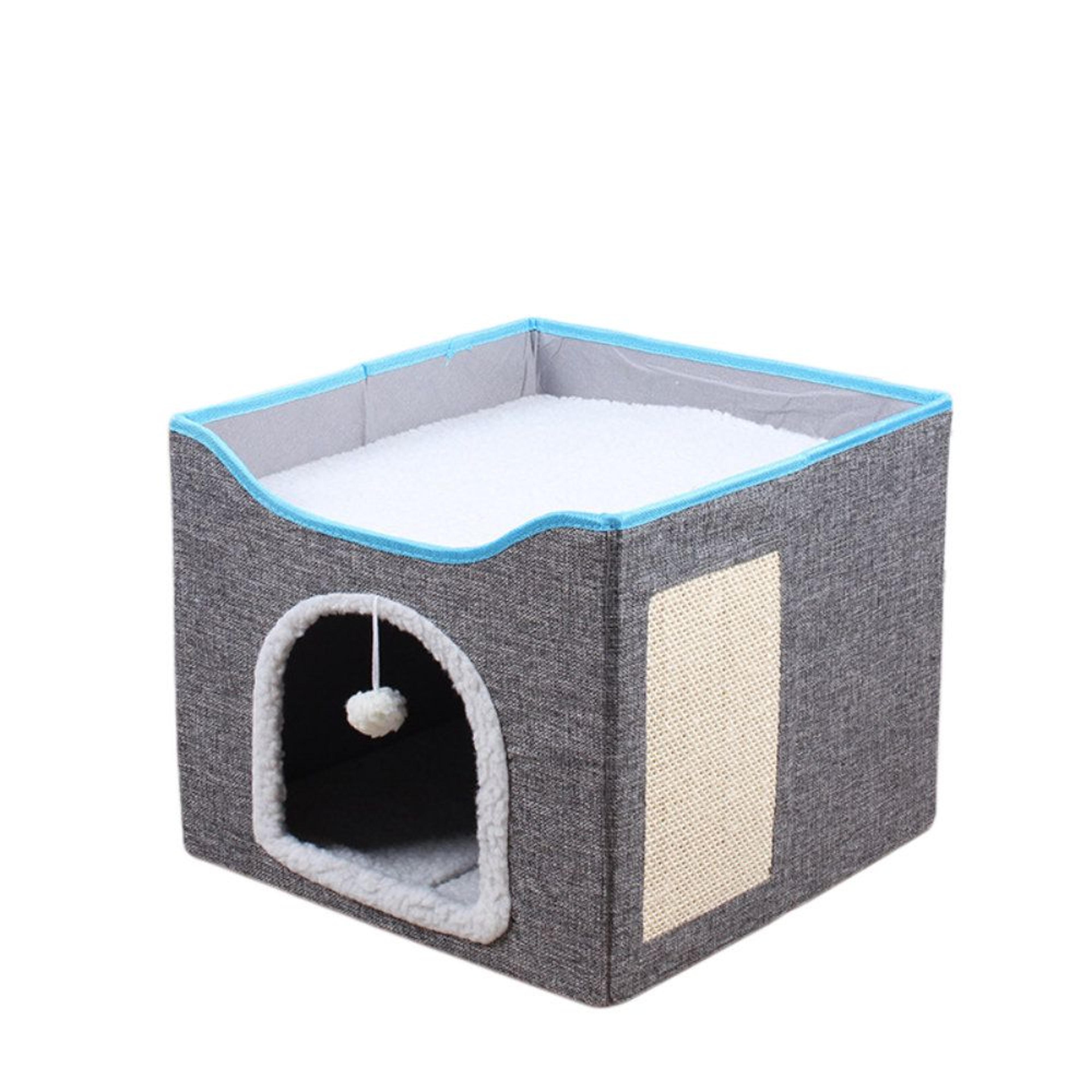 modern foldable pet ottoman cat bed and small dog hideaway with storage