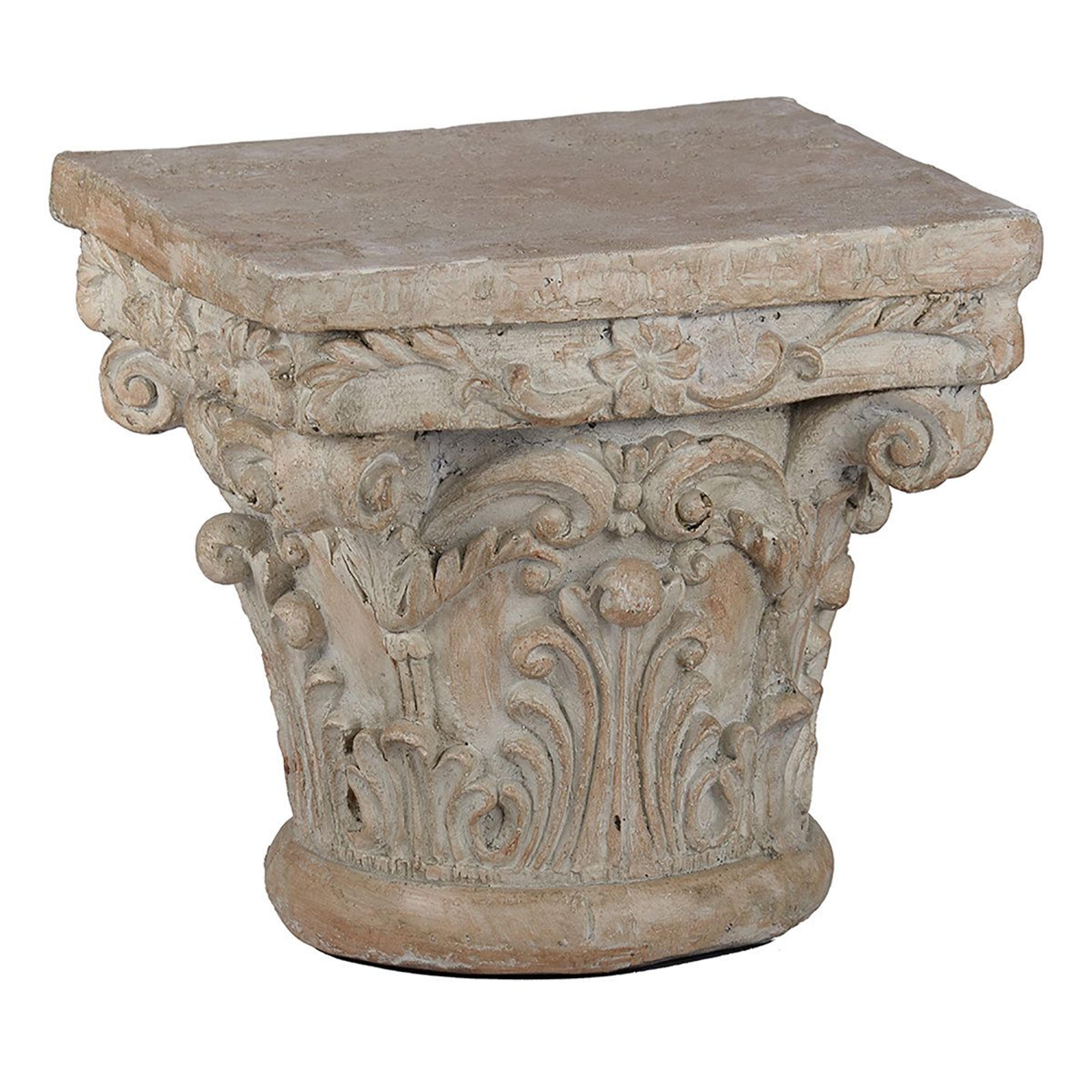 roman style outdoor pedestal stand – decorative garden column