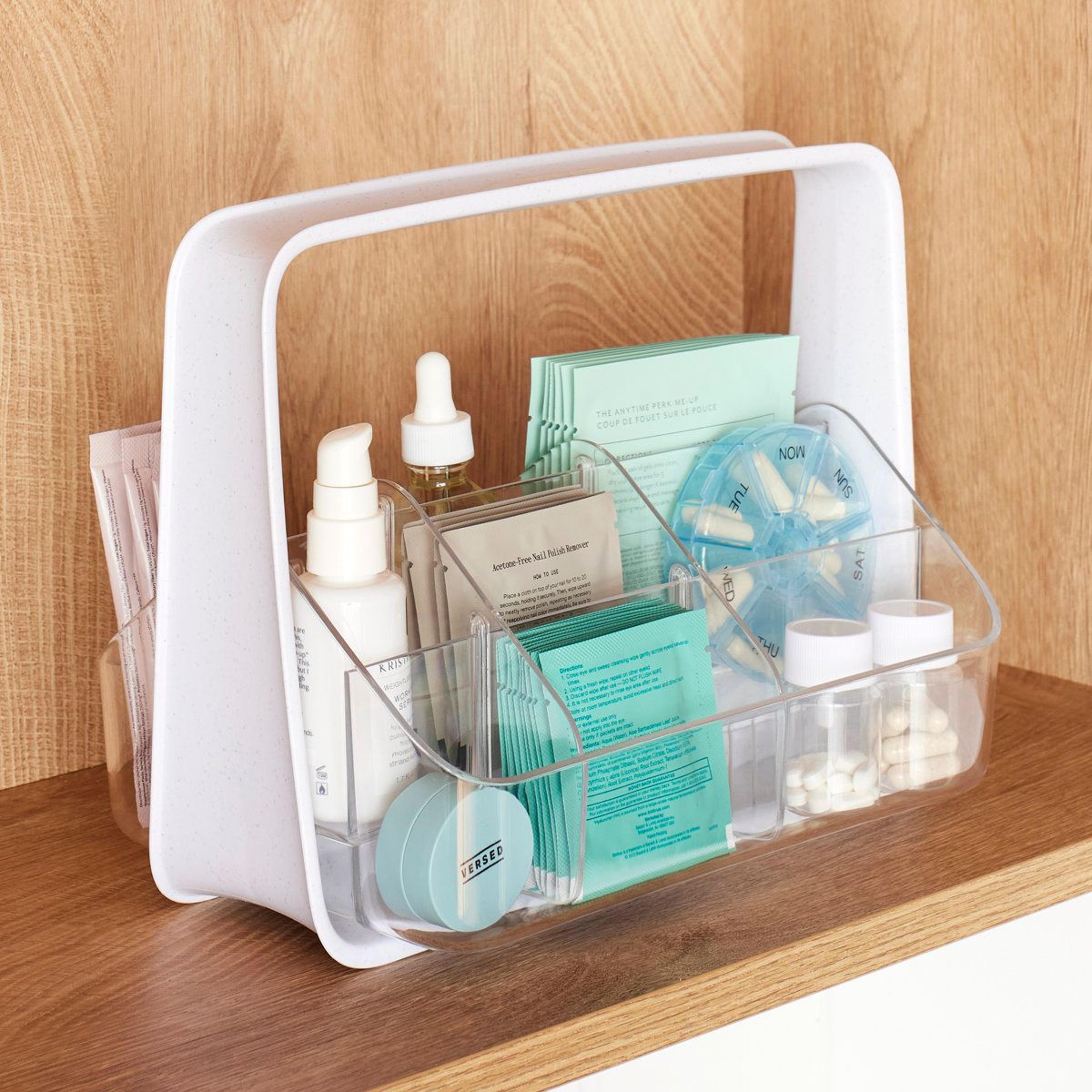 hydration caddy for powder packets and drink mix organizer