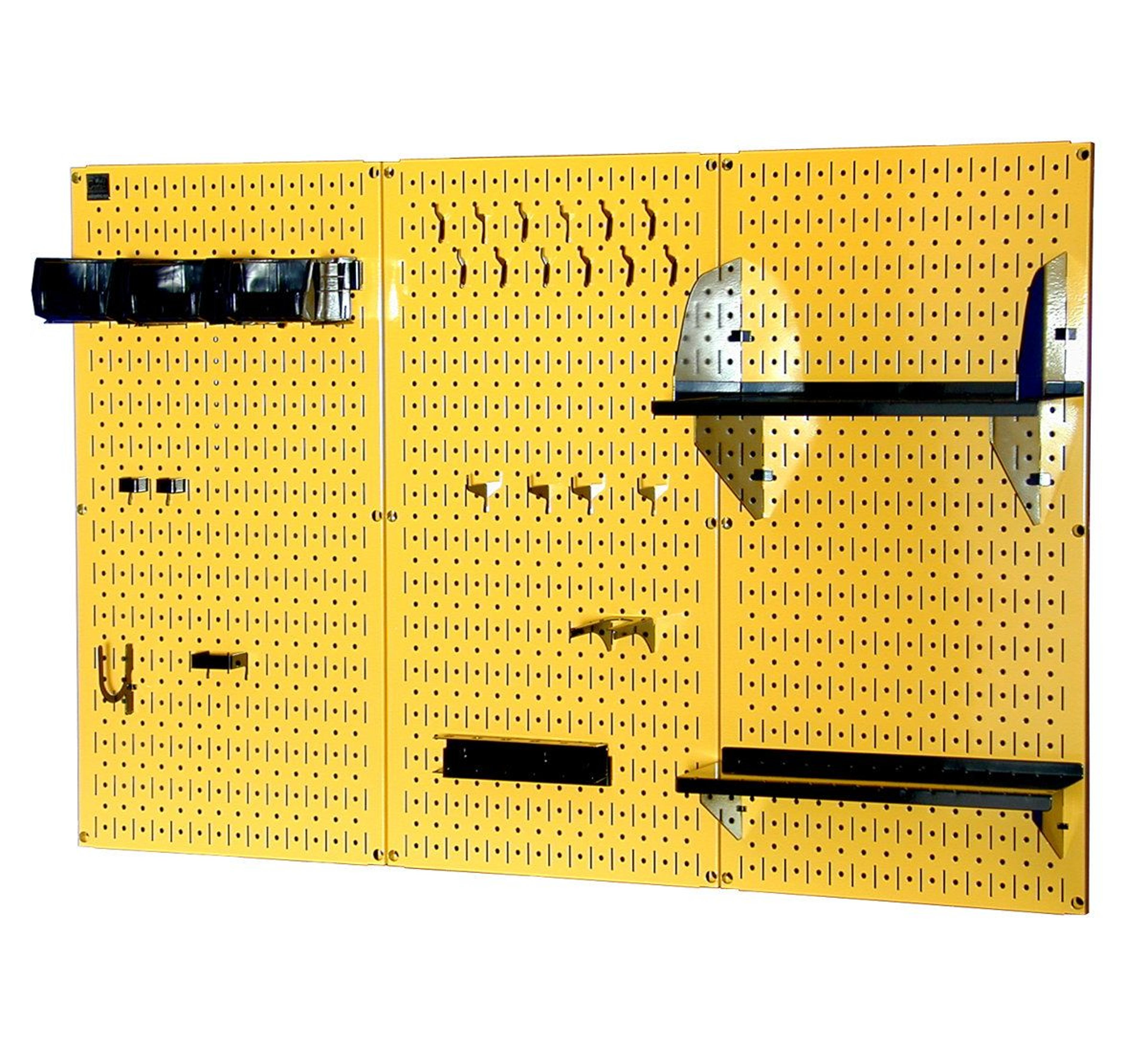 wall control heavy duty metal pegboard panels garage tool storage kit 32 x 48