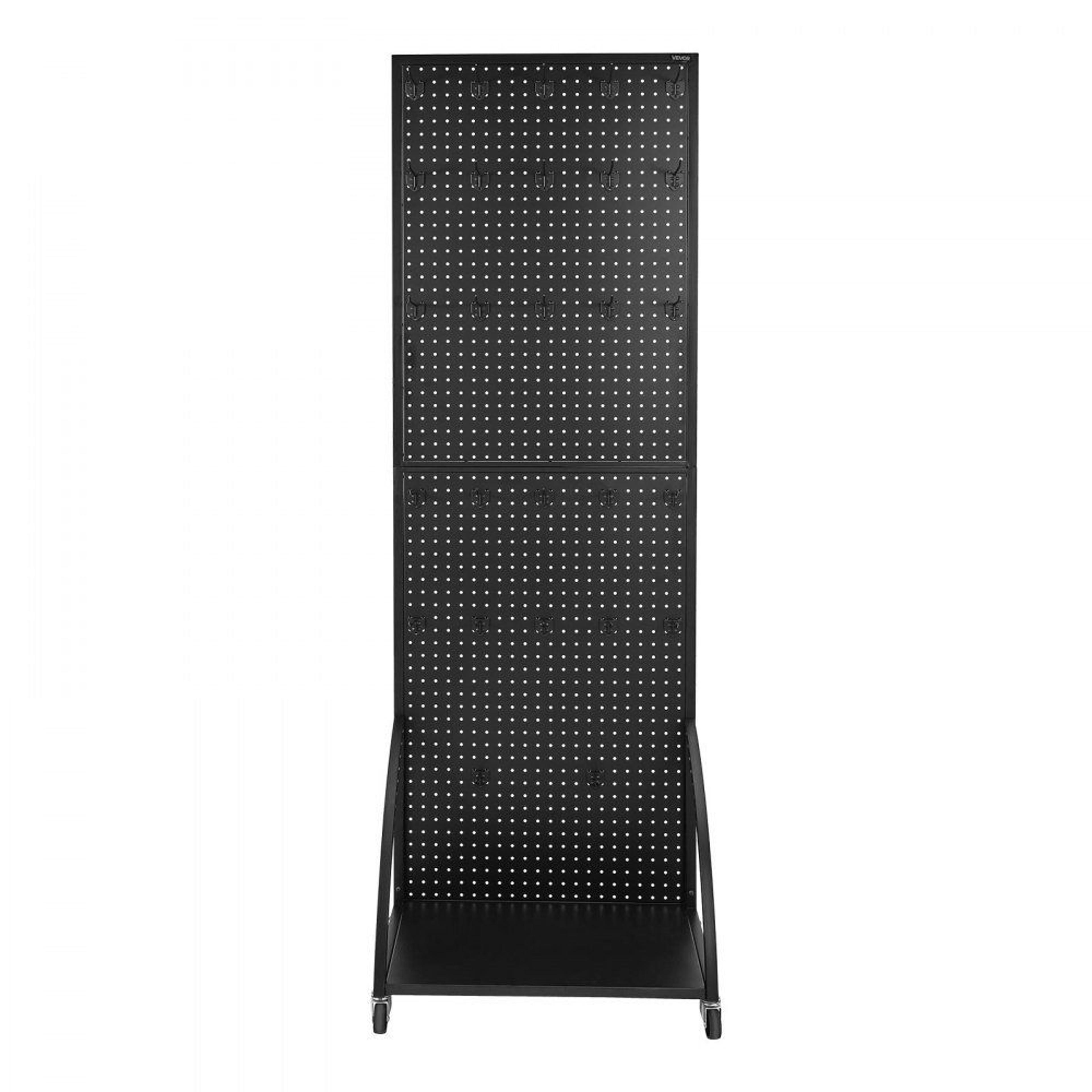 Steel Pegboard Display Stand With 30 Hooks Retail Organization And Freestanding Storage Rack 3