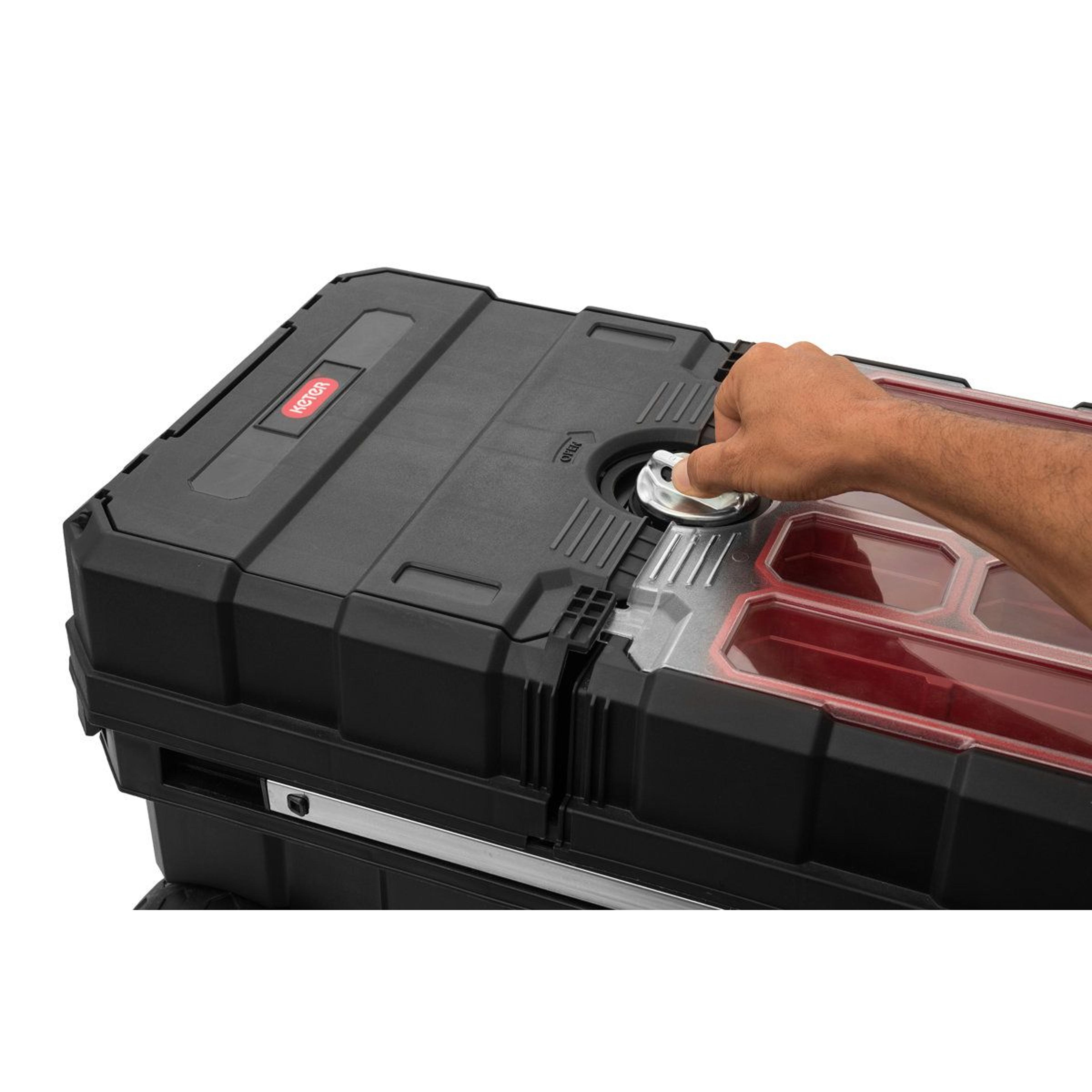 New Masterloader Durable Resin Portable Rolling Tool Box Organizer 5