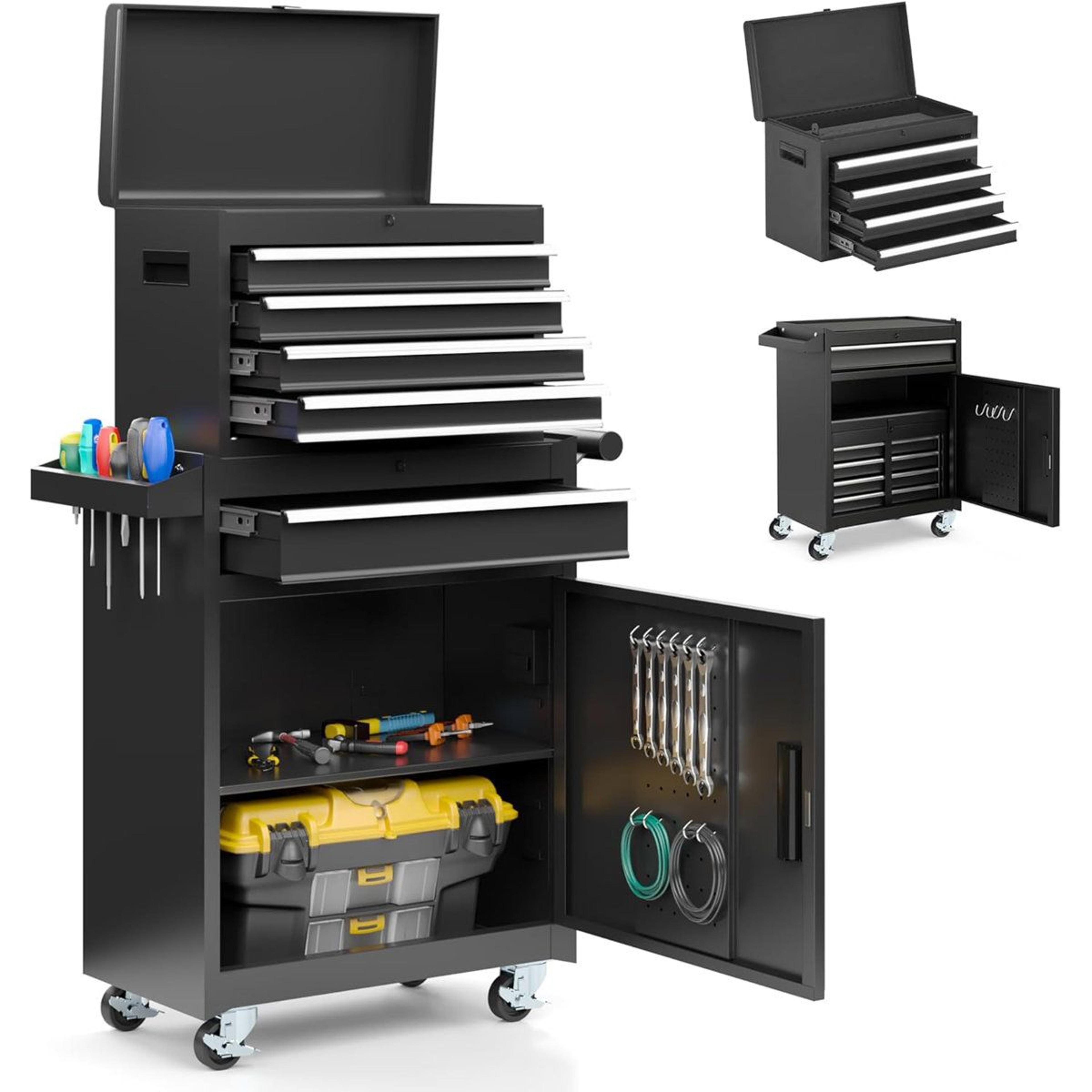 5 drawer rolling tool chest and mobile cabinet
