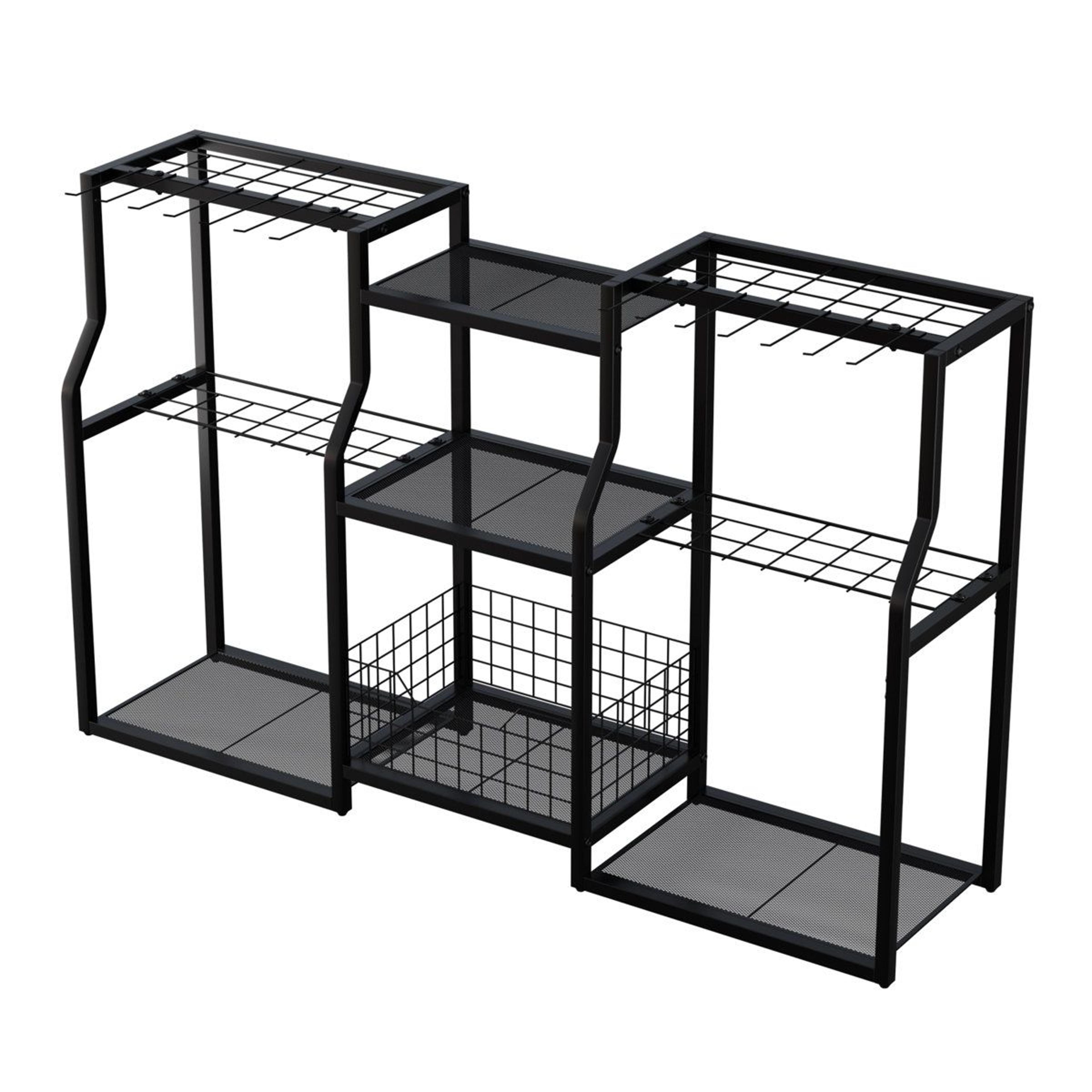 garden tool storage organizer for garage and yard