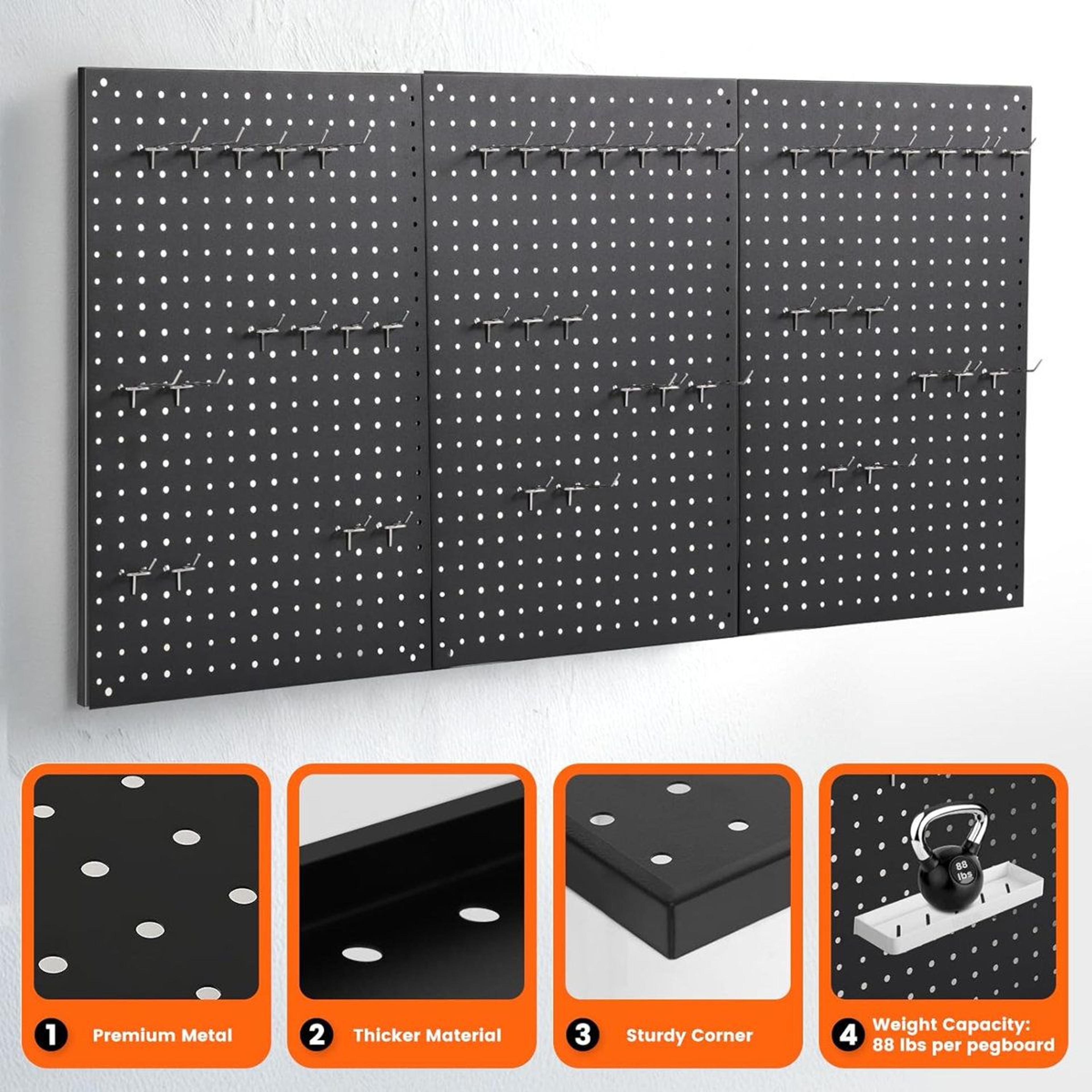 Metal Wall Organizer Kit For Garage Kitchen And Office 3