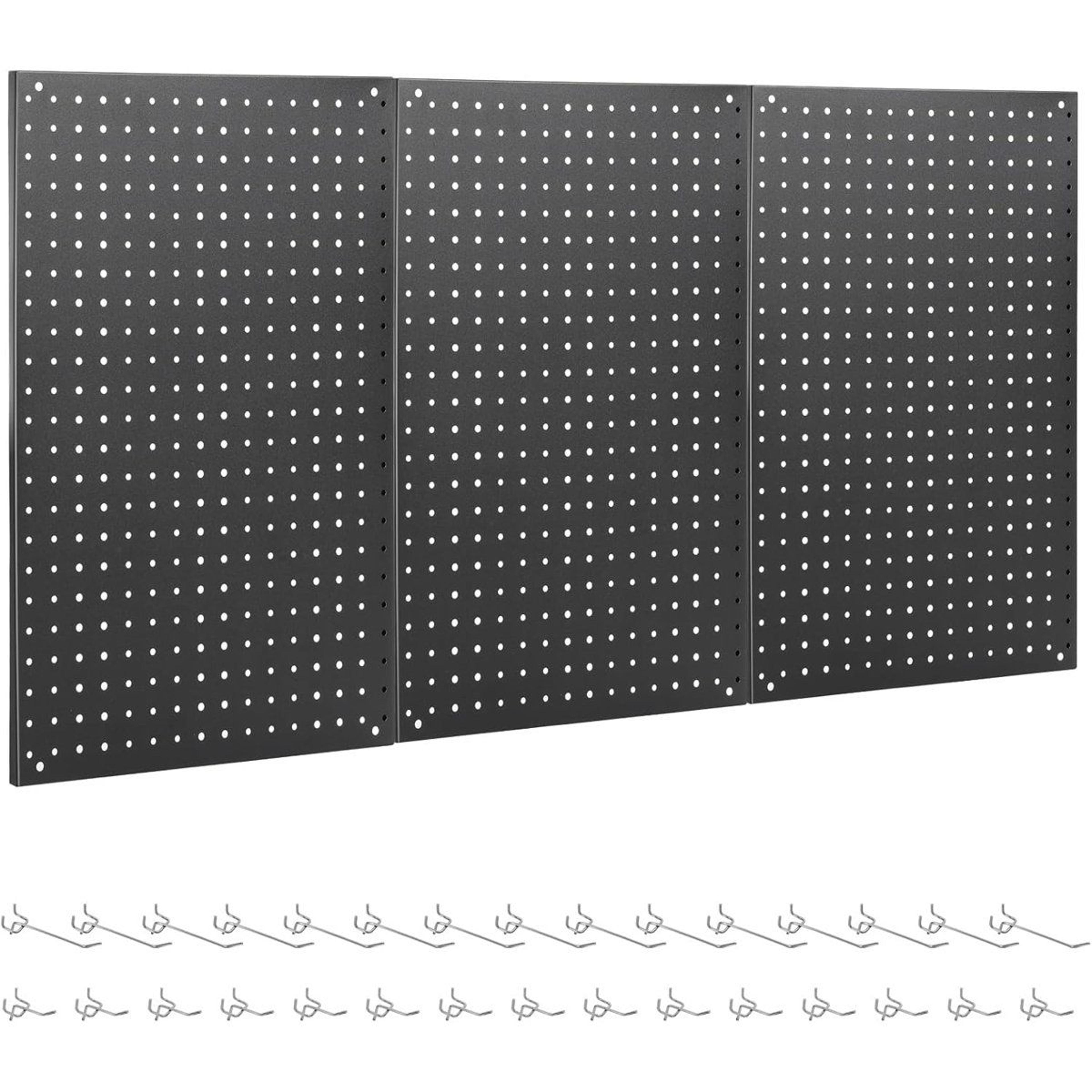 metal wall organizer kit for garage kitchen and office