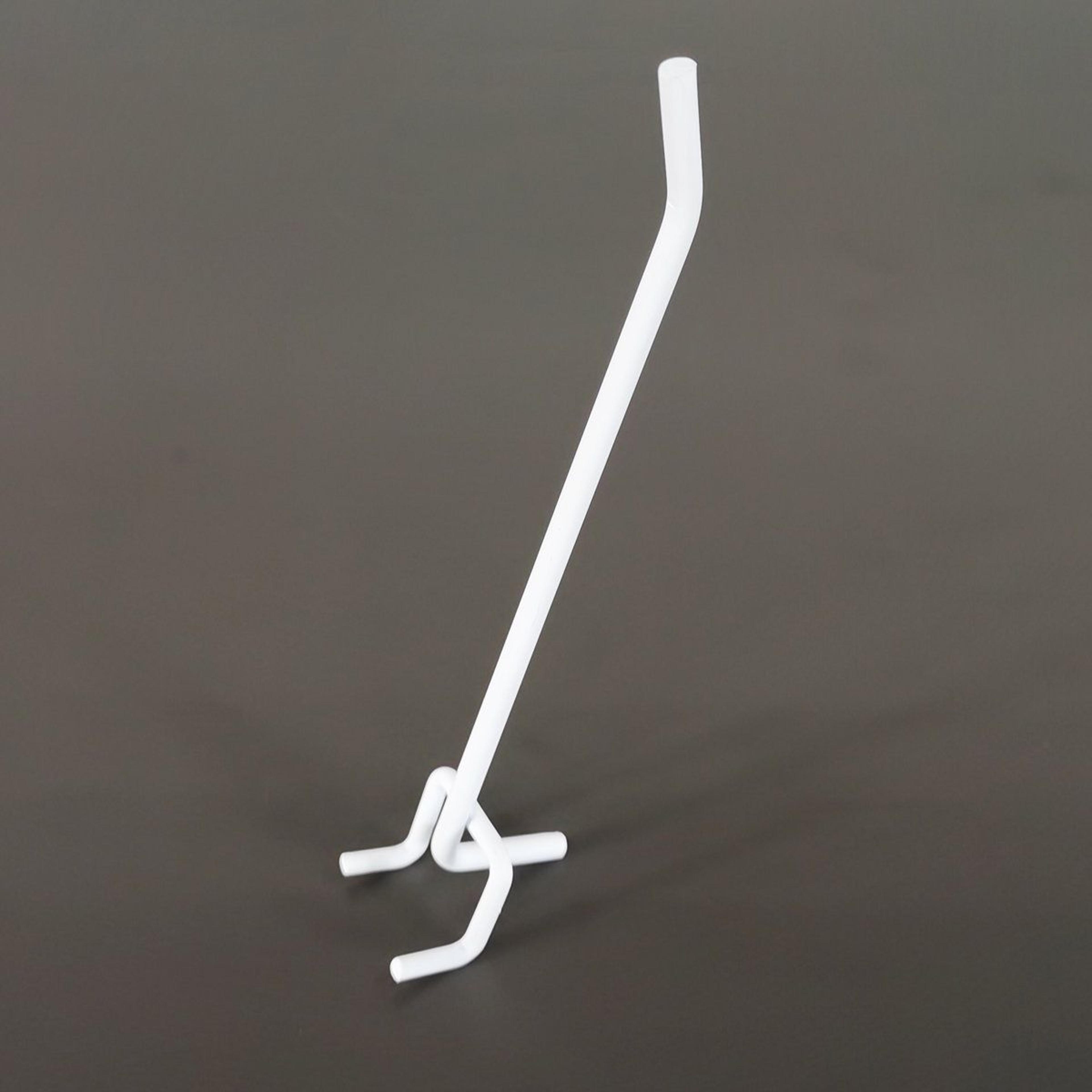 Huffine 6 Inch White Metal Pegboard Hooks Set Of 10 2