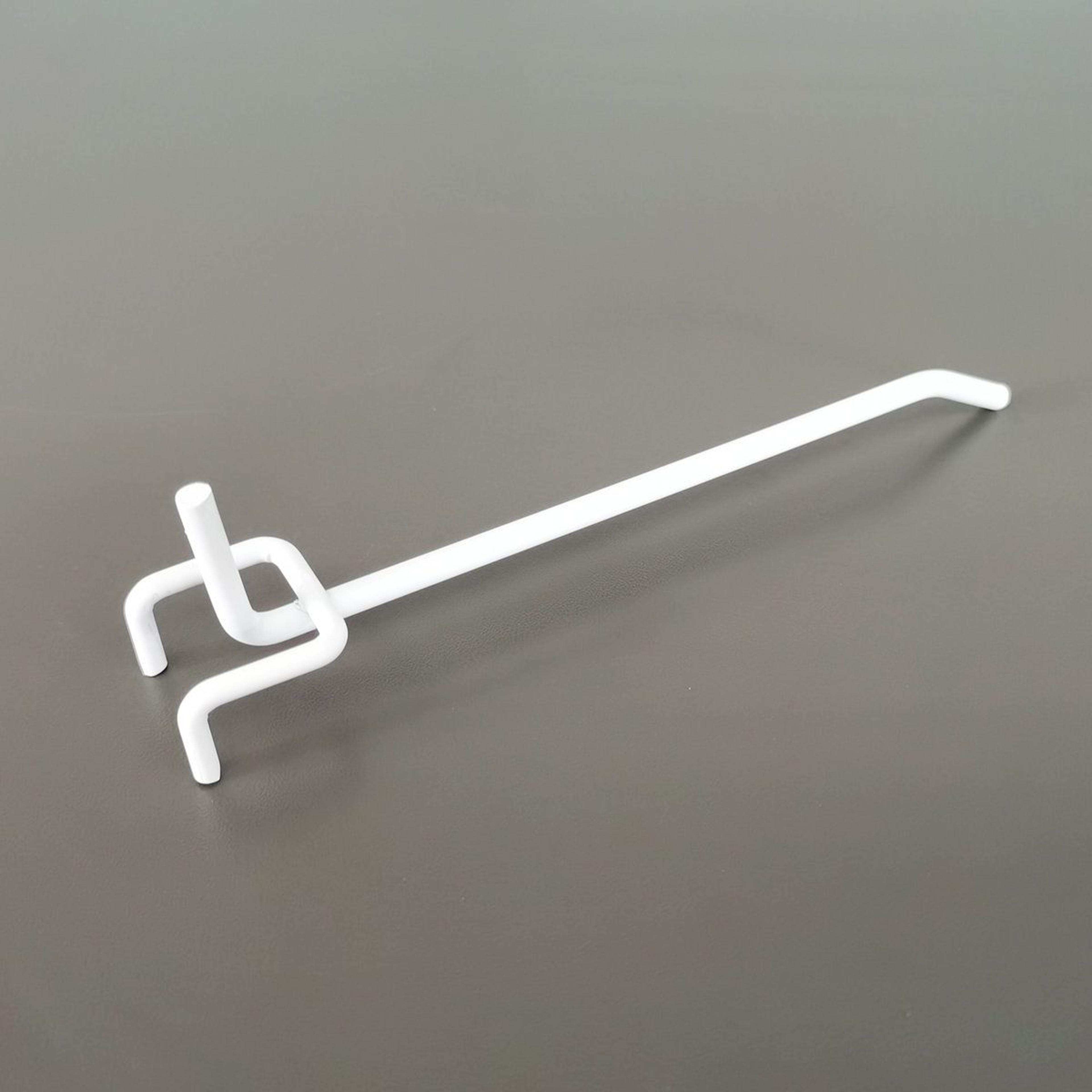 Huffine 6 Inch White Metal Pegboard Hooks Set Of 10 5