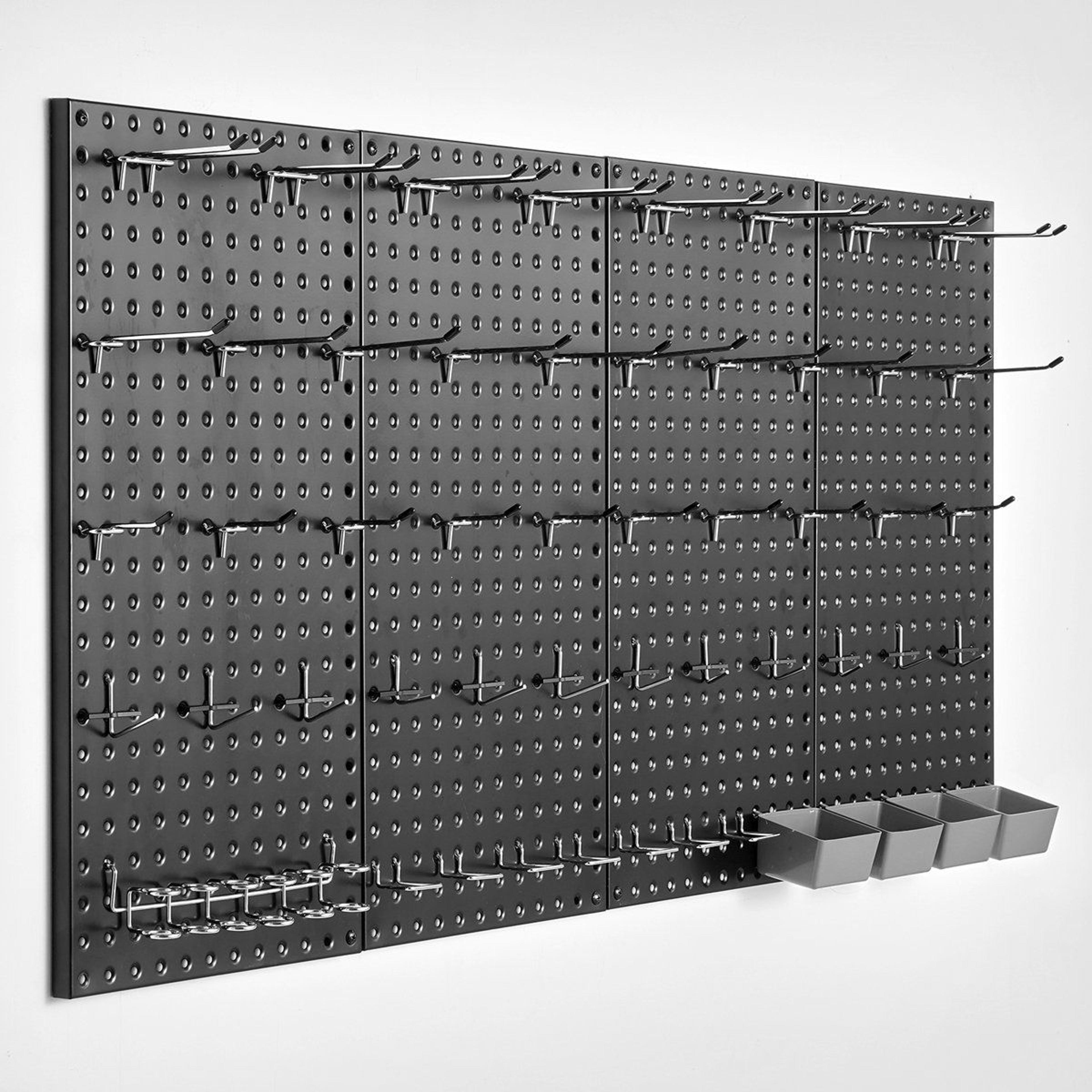 metal pegboard panels 24 x 12 wall organizer for garage tool storage
