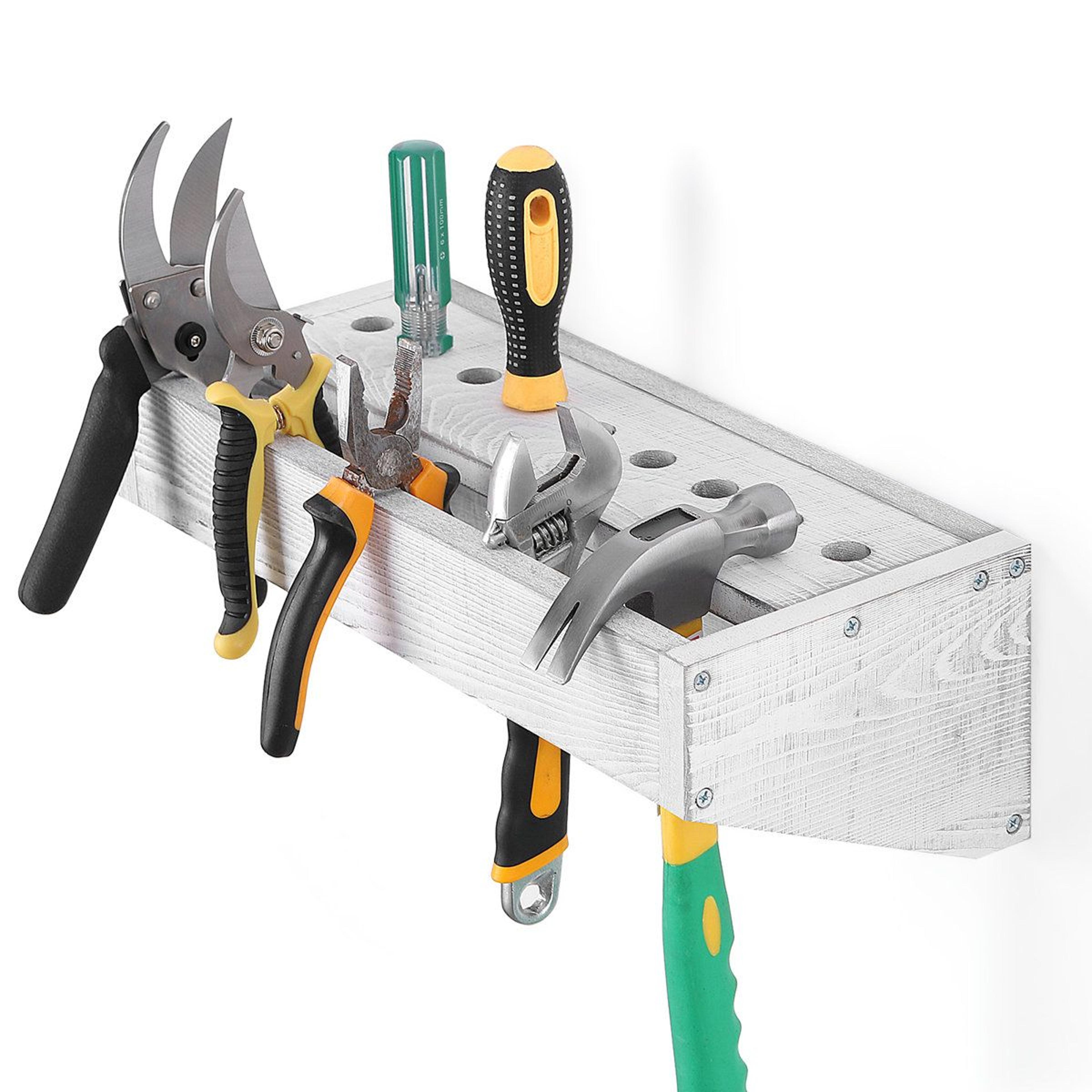 Solid Wood Tool Organizer Screwdriver Holder And Pliers Storage Box 4