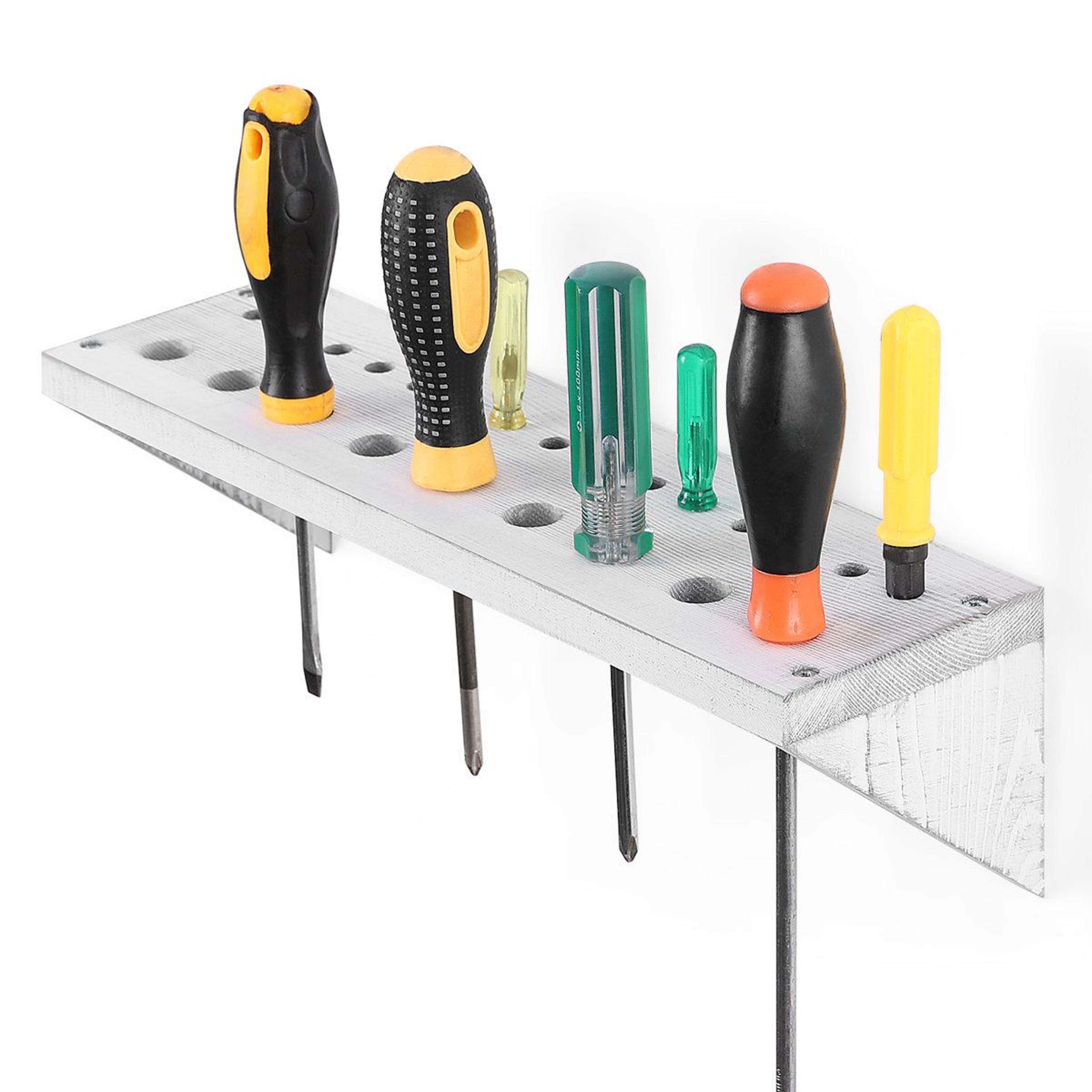 Solid Wood Tool Organizer Screwdriver Holder And Pliers Storage Box 3