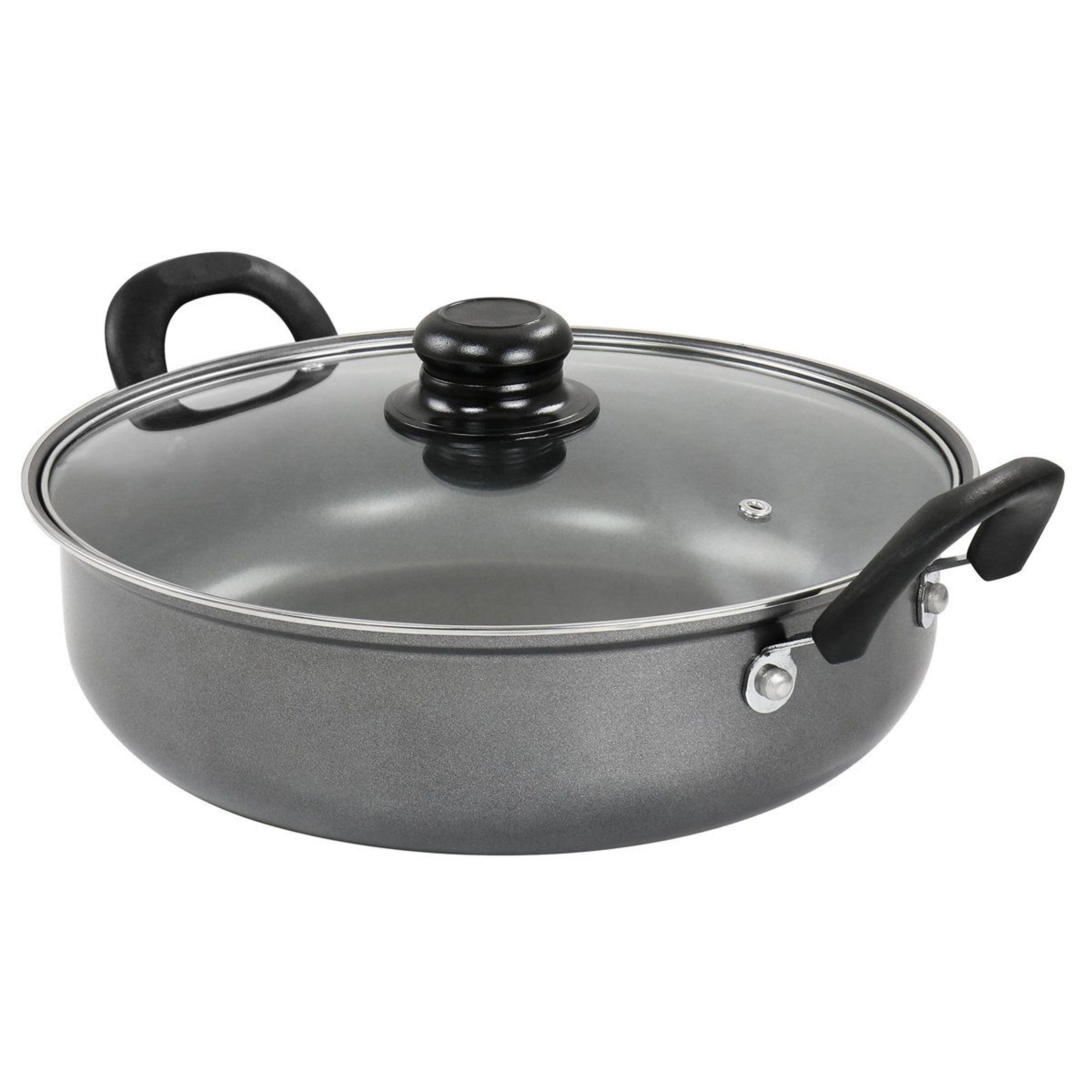 12 Inch Non Stick Aluminum Frying Pan With Lid 0