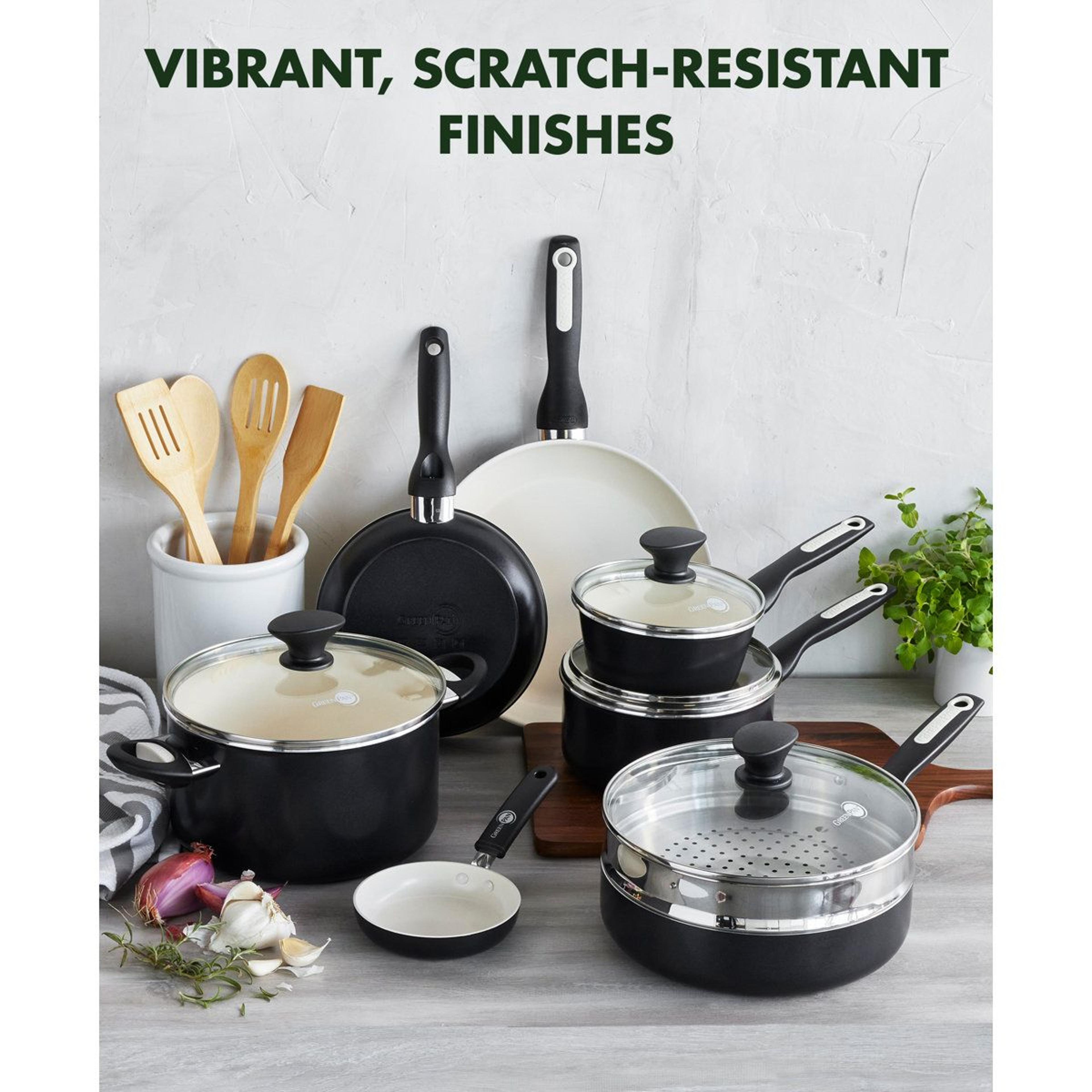 16 Piece Ceramic Nonstick Cookware Set PFAS Free Pots And Pans 7
