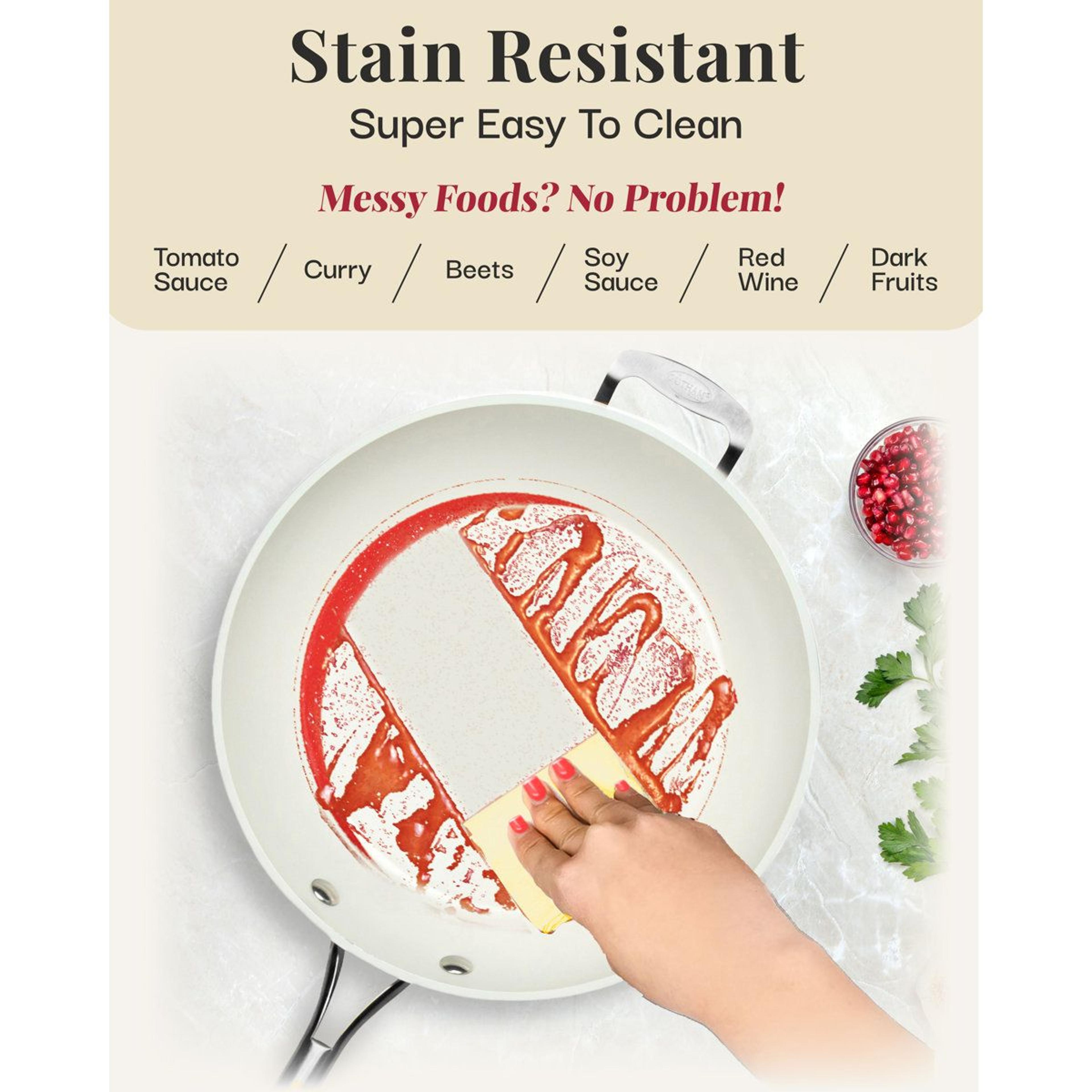 14 Inch Ceramic Nonstick Family Frying Pan With Helper Handle 3