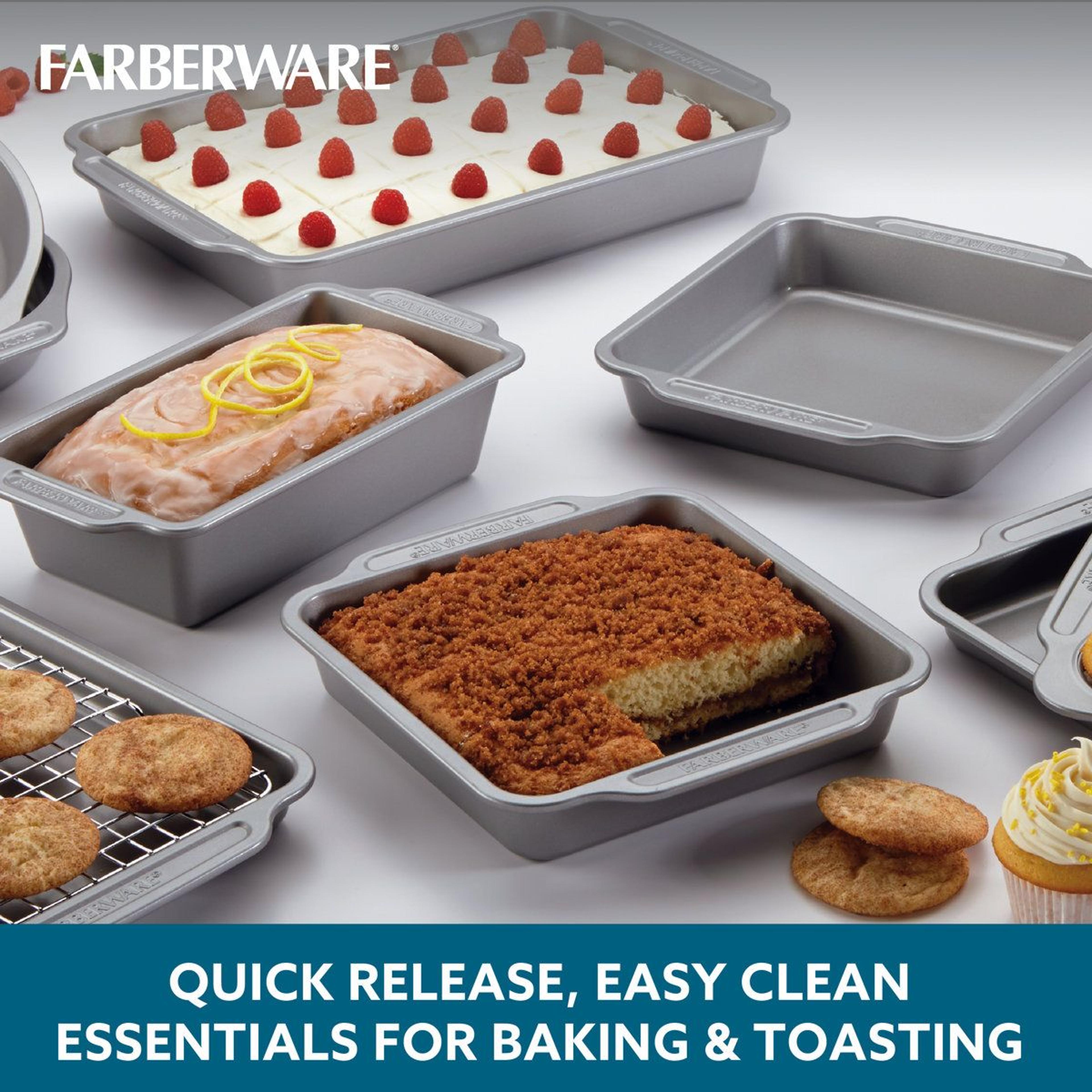 10 Piece Nonstick Bakeware Set With Cooling Rack And Steel Baking Pans 2