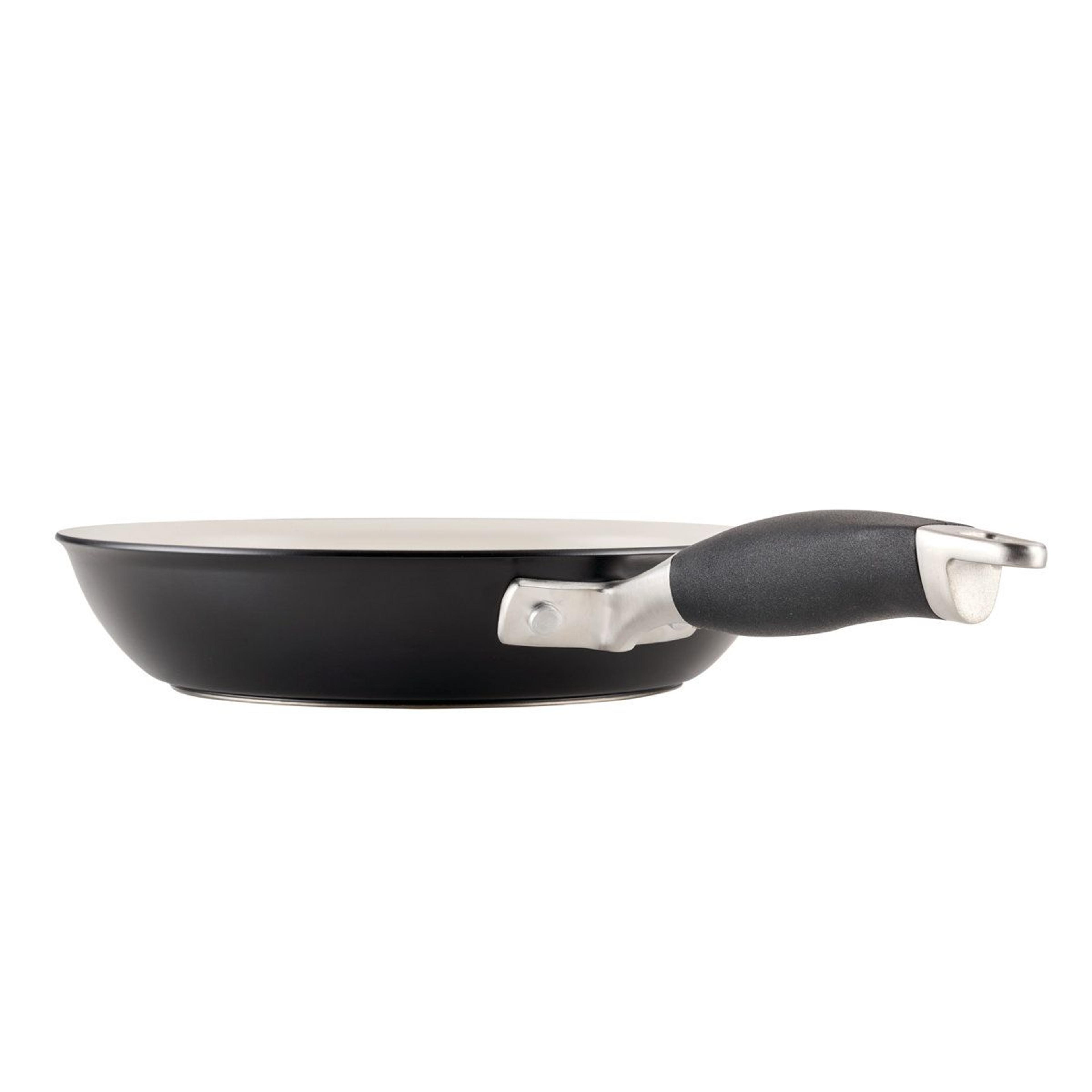 premium ceramic nonstick frying pan set induction ready hard anodized skillets