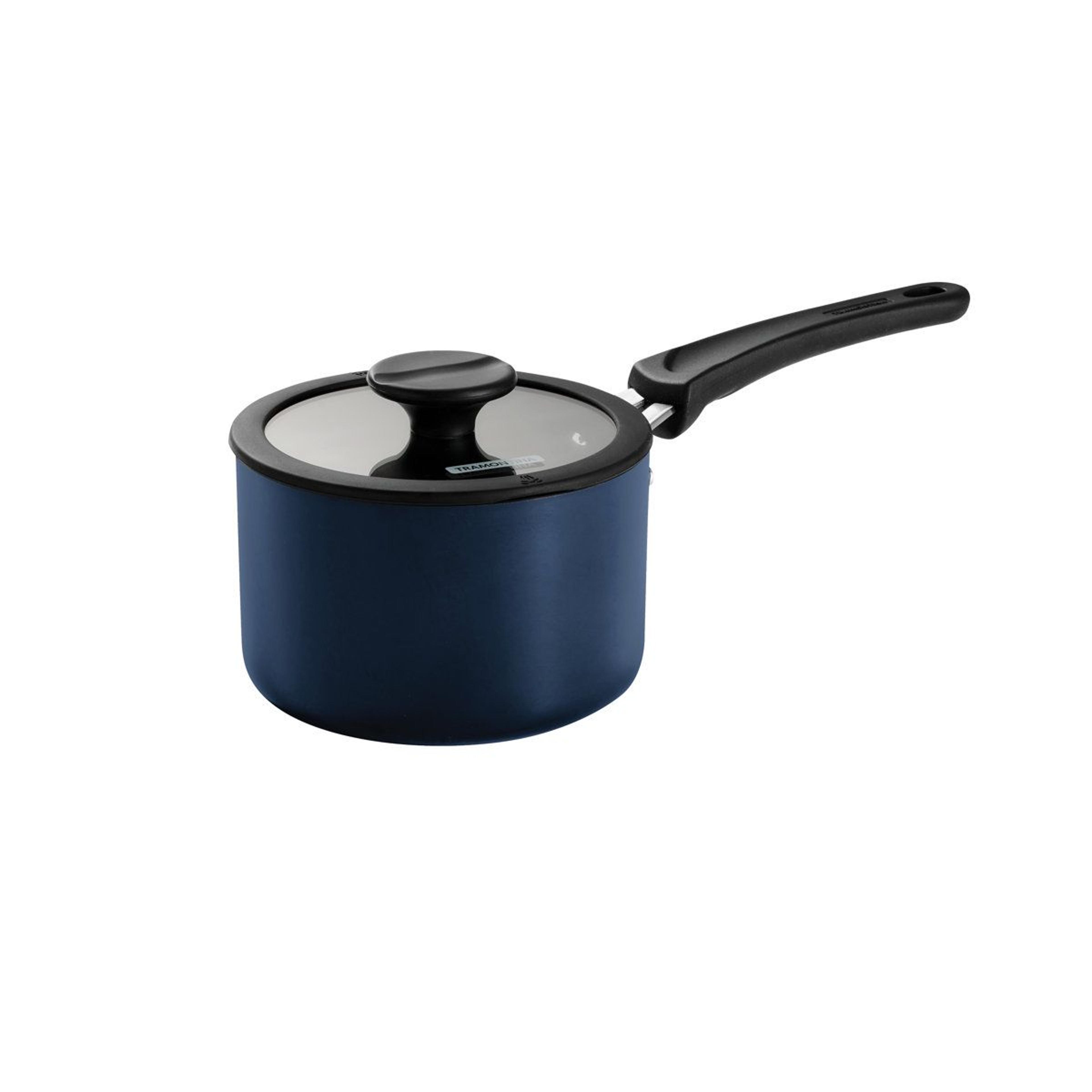 Space Saving 6 Piece Nonstick Saucepan Set With Glass Lids 11