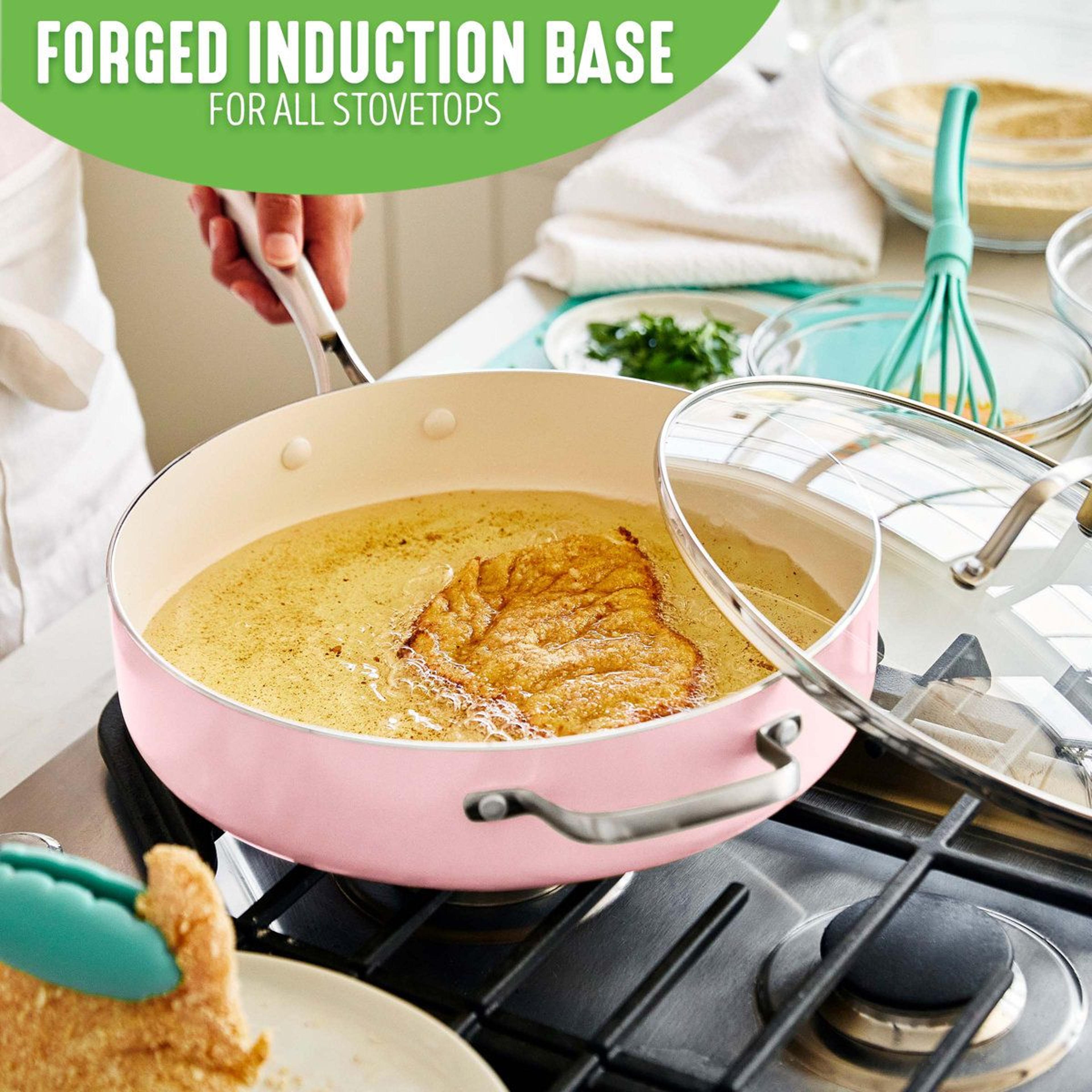 5 Quart Ceramic Nonstick Saute Pan With Glass Lid And Helper Handle 3