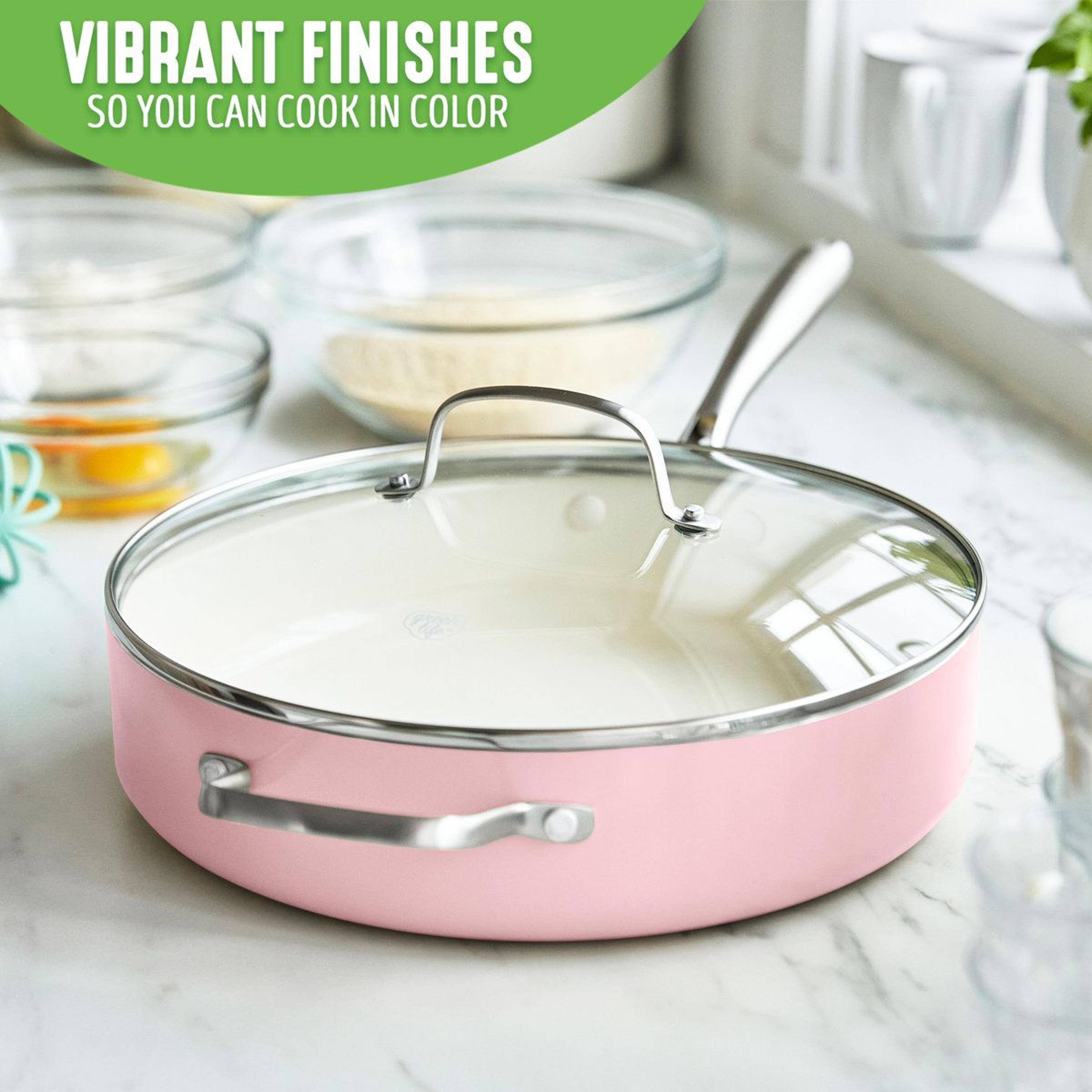 5 Quart Ceramic Nonstick Saute Pan With Glass Lid And Helper Handle 5