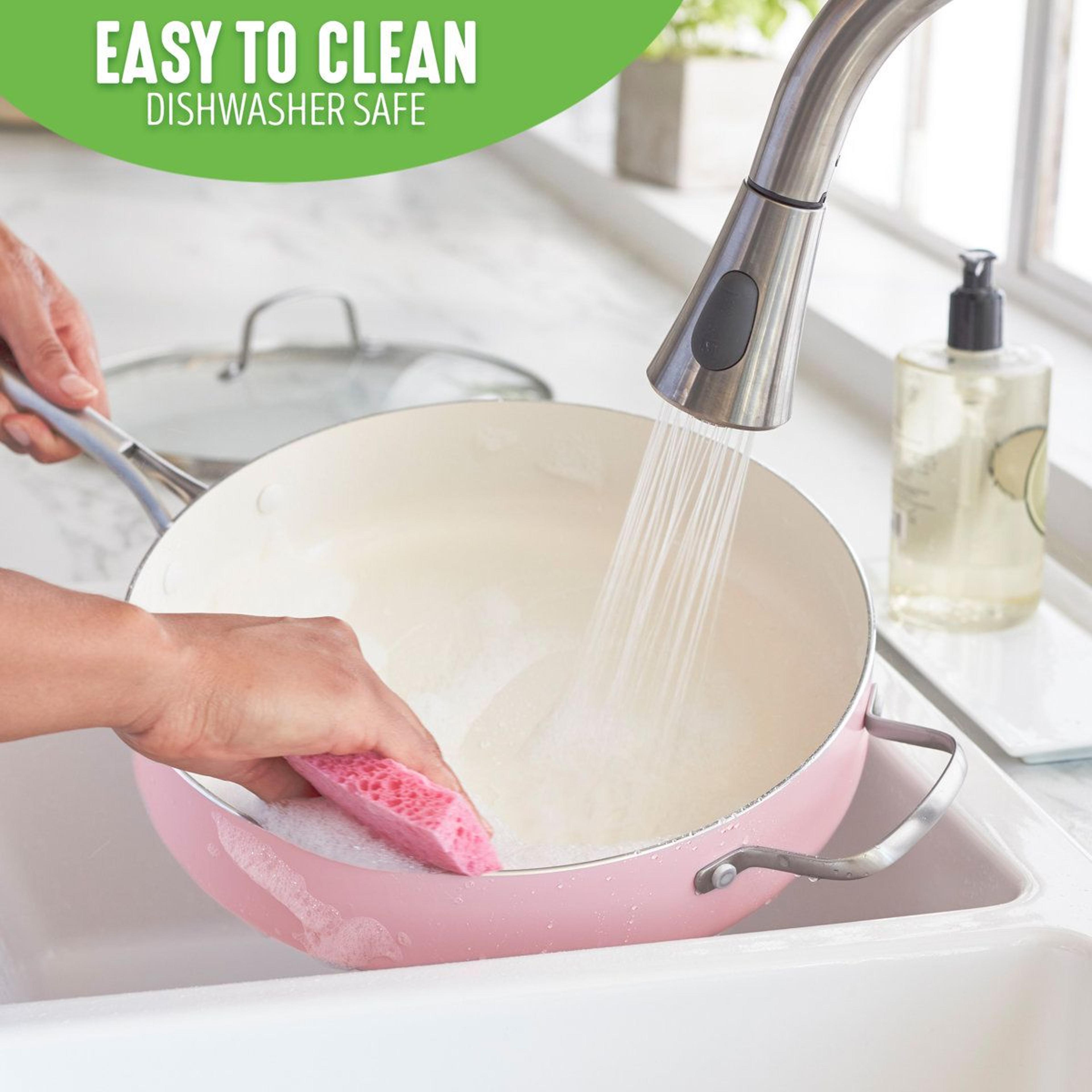 5 Quart Ceramic Nonstick Saute Pan With Glass Lid And Helper Handle 4