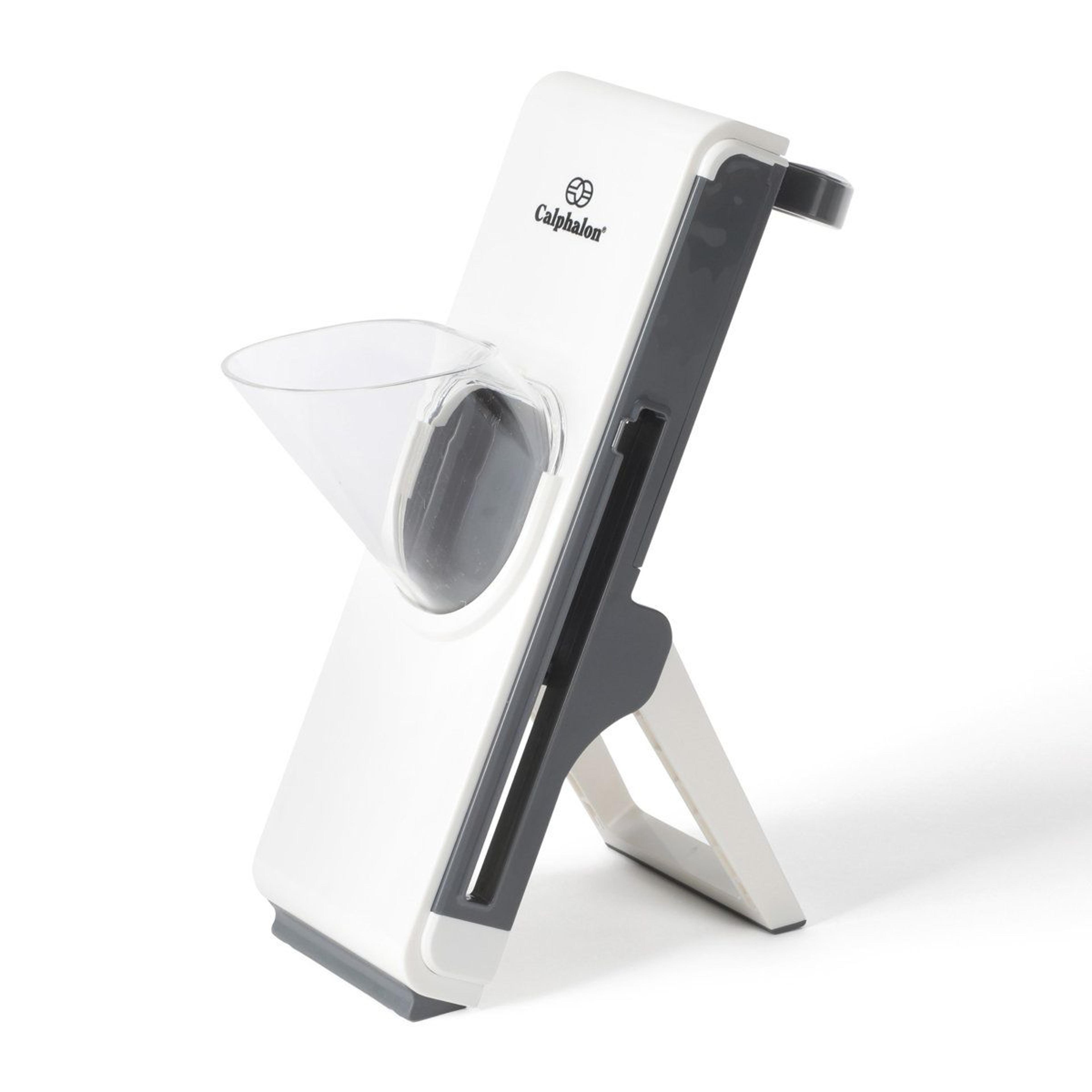 multi function vegetable chopper mandoline slicer and spiralizer set with food container