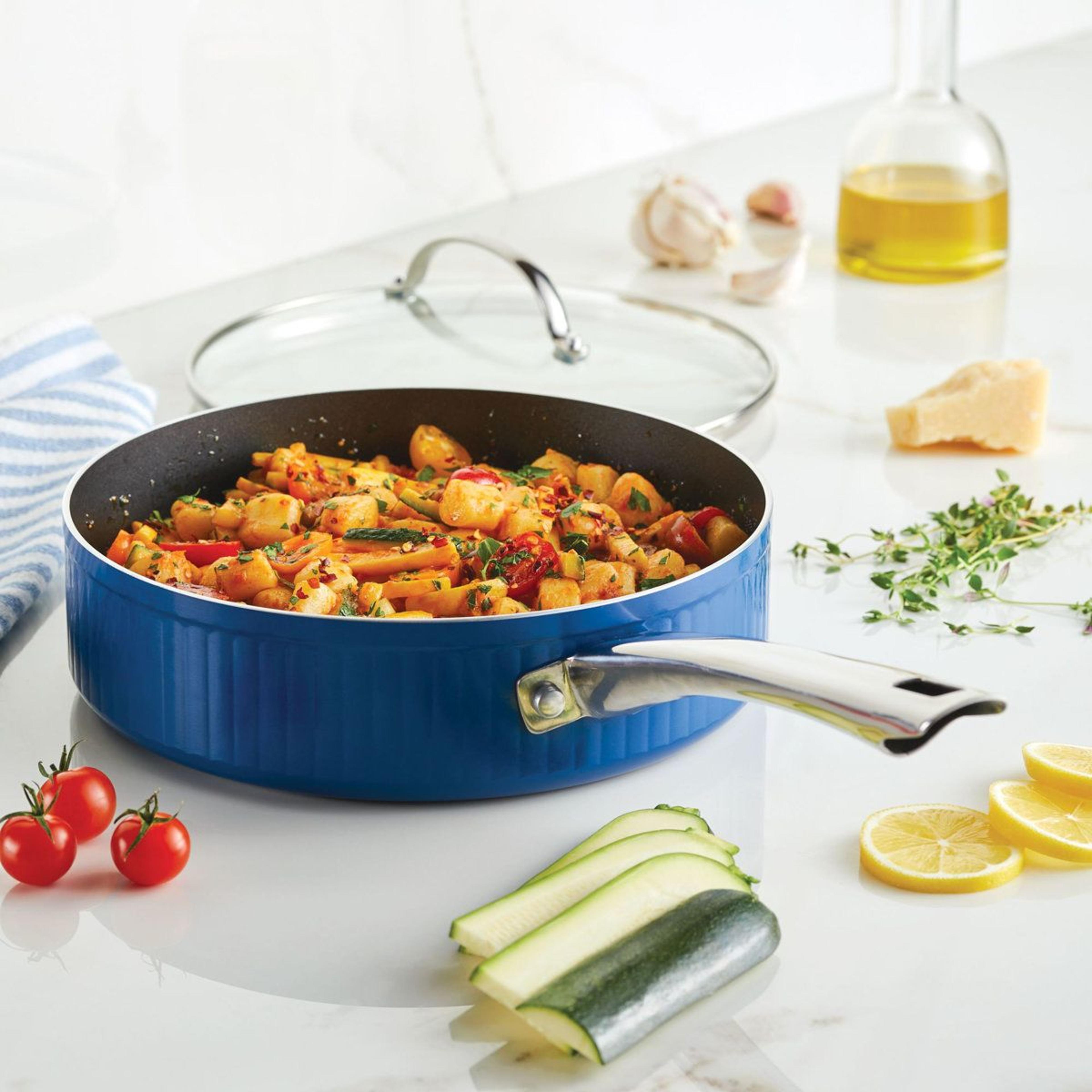 3 Quart Nonstick Saute Pan With Glass Lid For Even Heating And Easy Cleanup 2