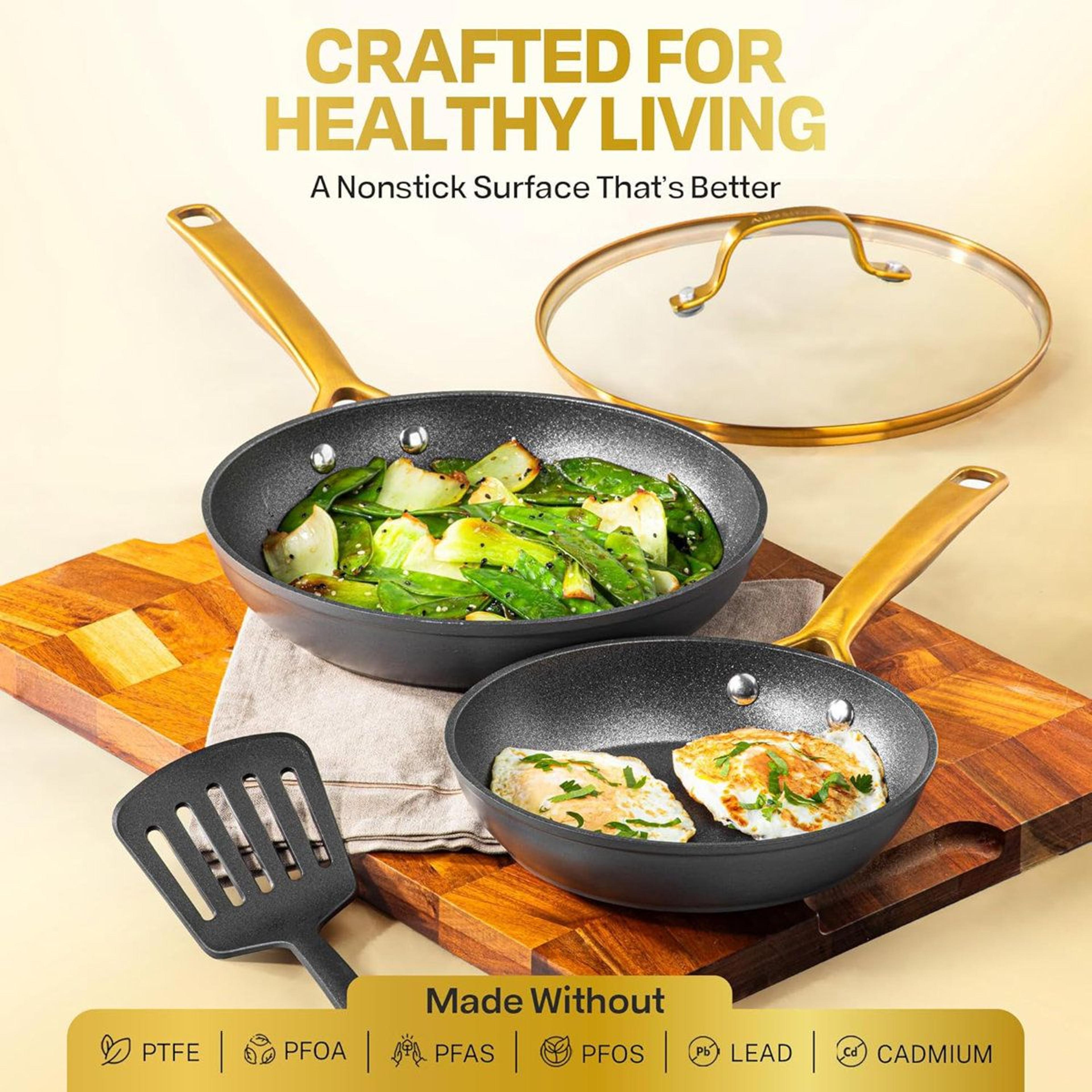 14 Piece Hard Anodized Nonstick Cookware Set With Induction Ready Pots Pans And Utensils 2