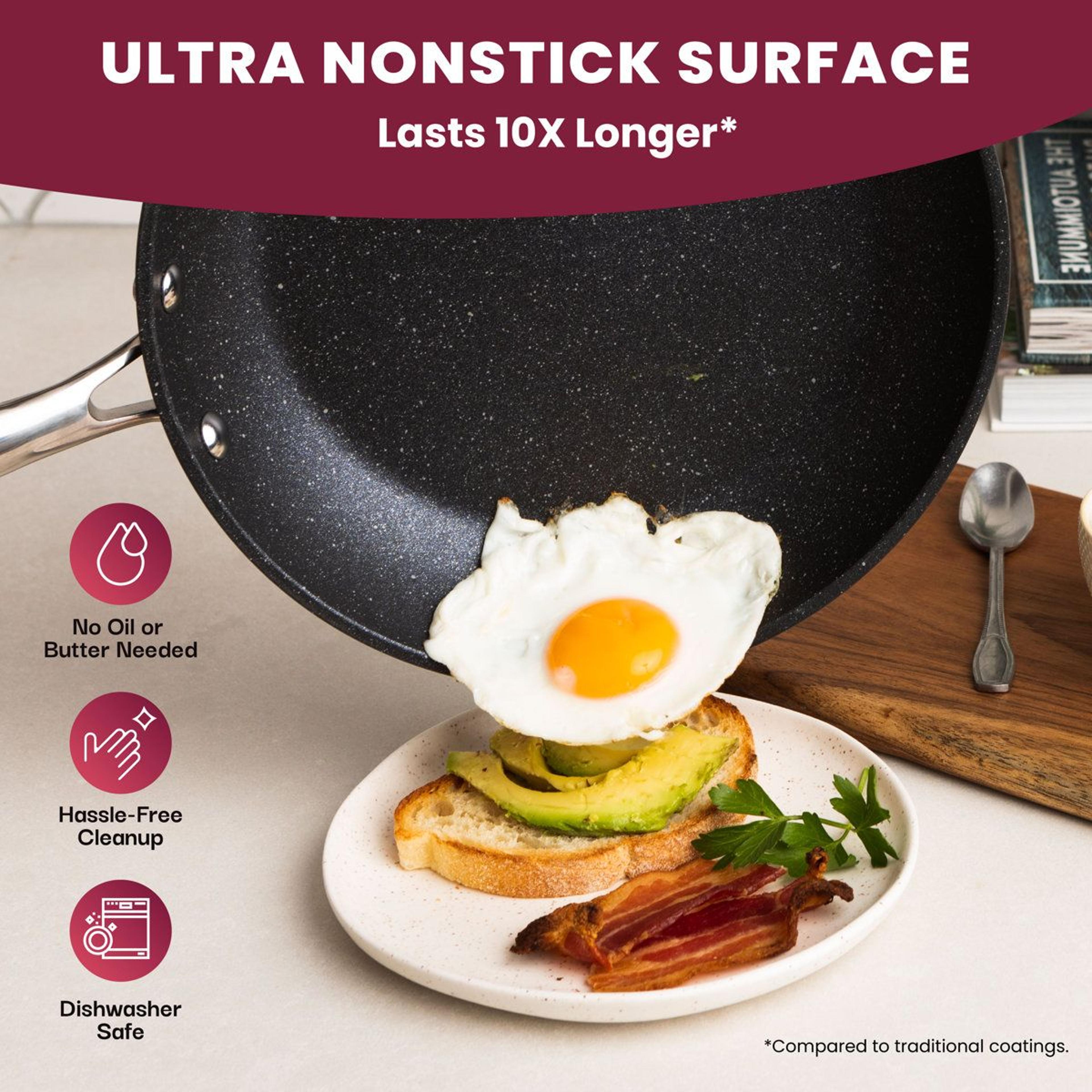 20 Piece Nonstick Cookware Set With Bakeware Diamond Reinforced Kitchen Pots And Pans 3