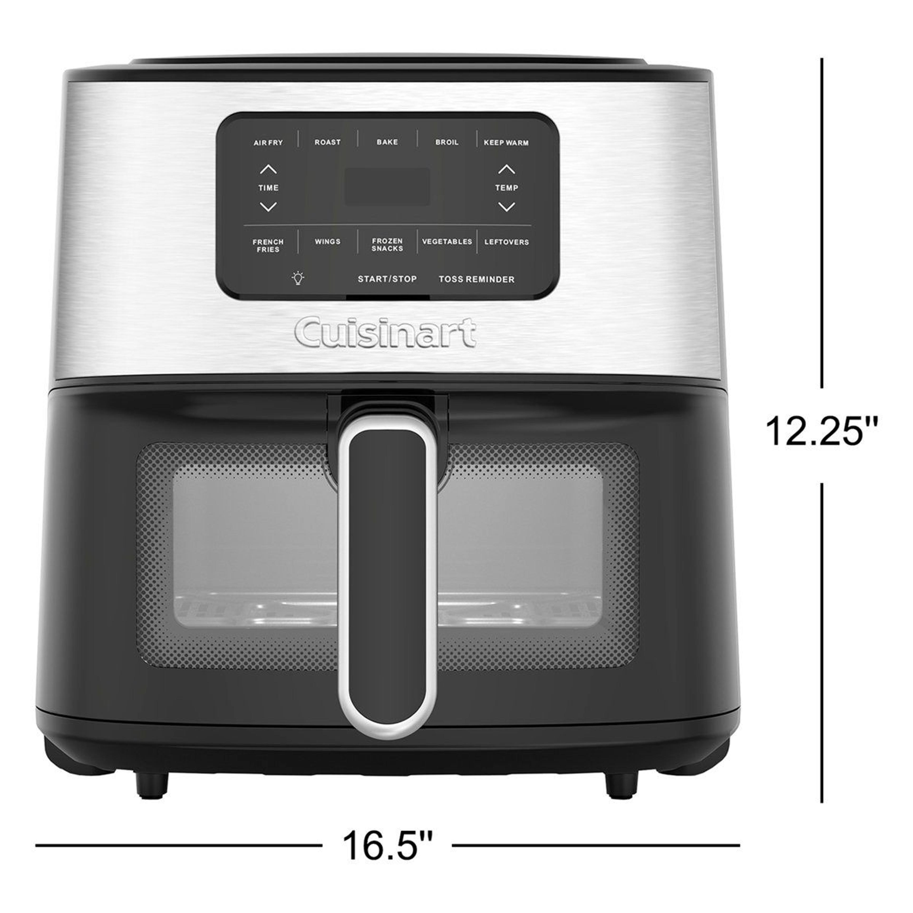 6 Quart Digital Air Fryer With Viewing Window And 5 Cooking Functions 3