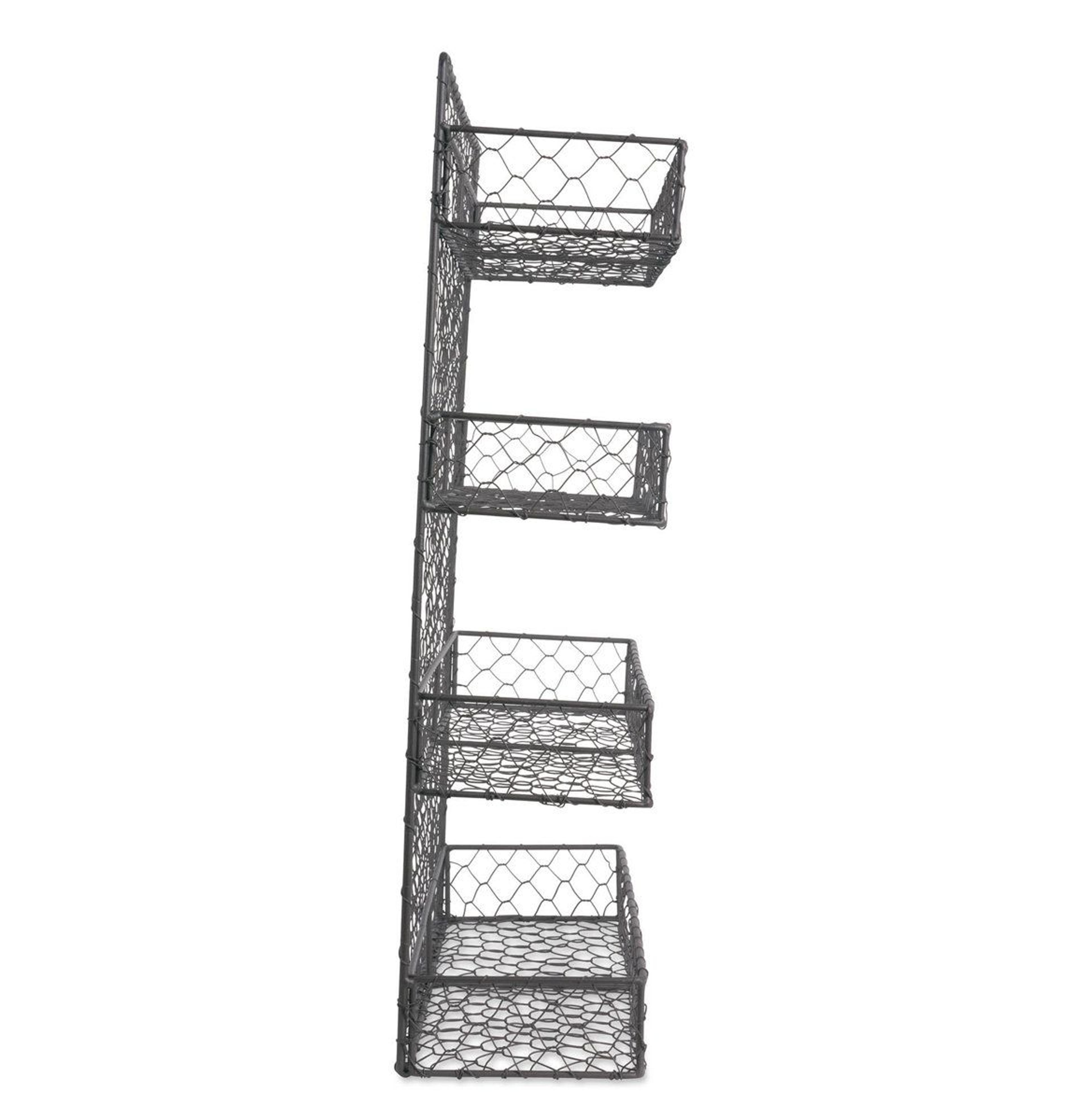 Rustic Wall Mounted Spice Rack 36 Jar Metal Kitchen Pantry Organizer 1
