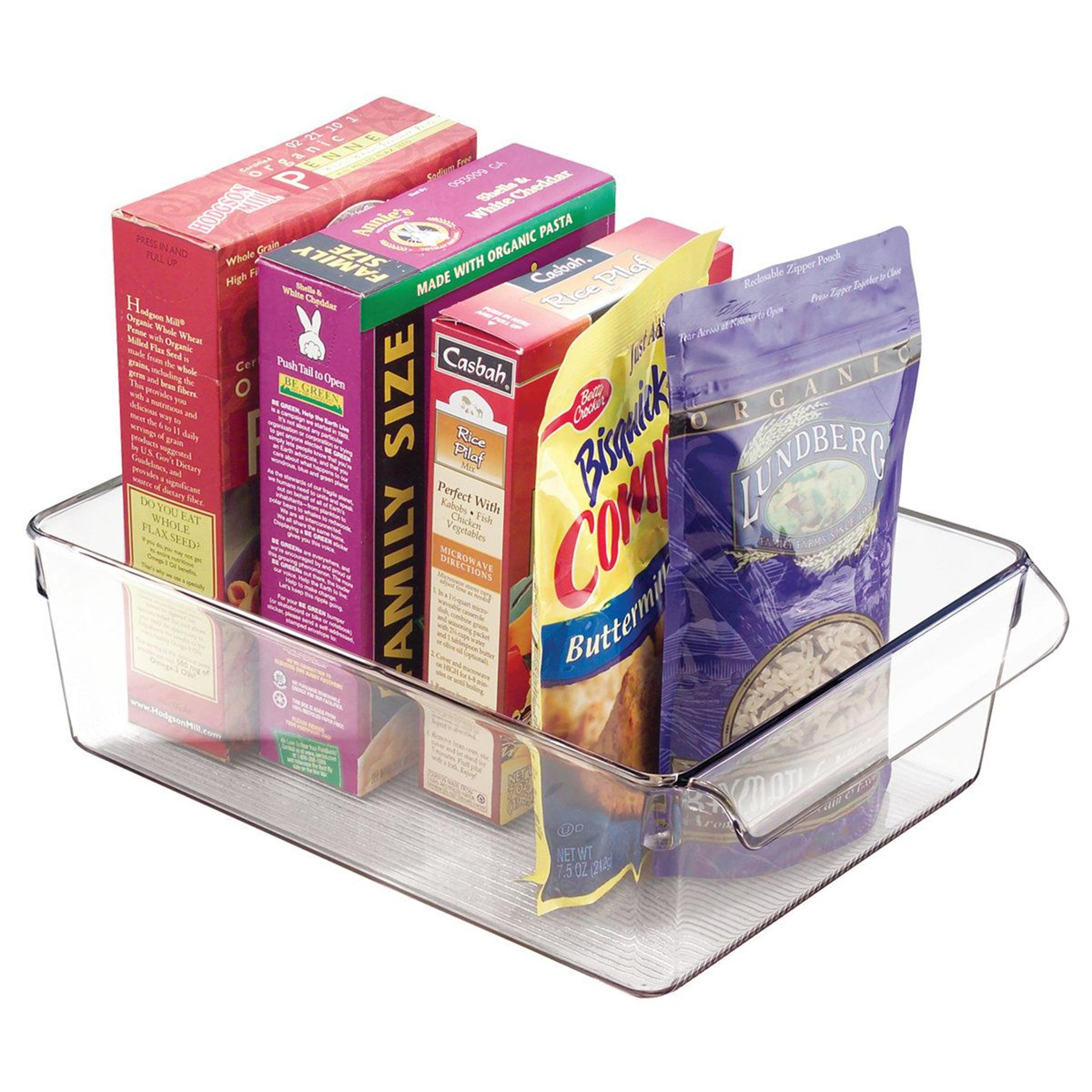 Clear Pantry Can Organizer Pull Out Fridge Storage Bin 2