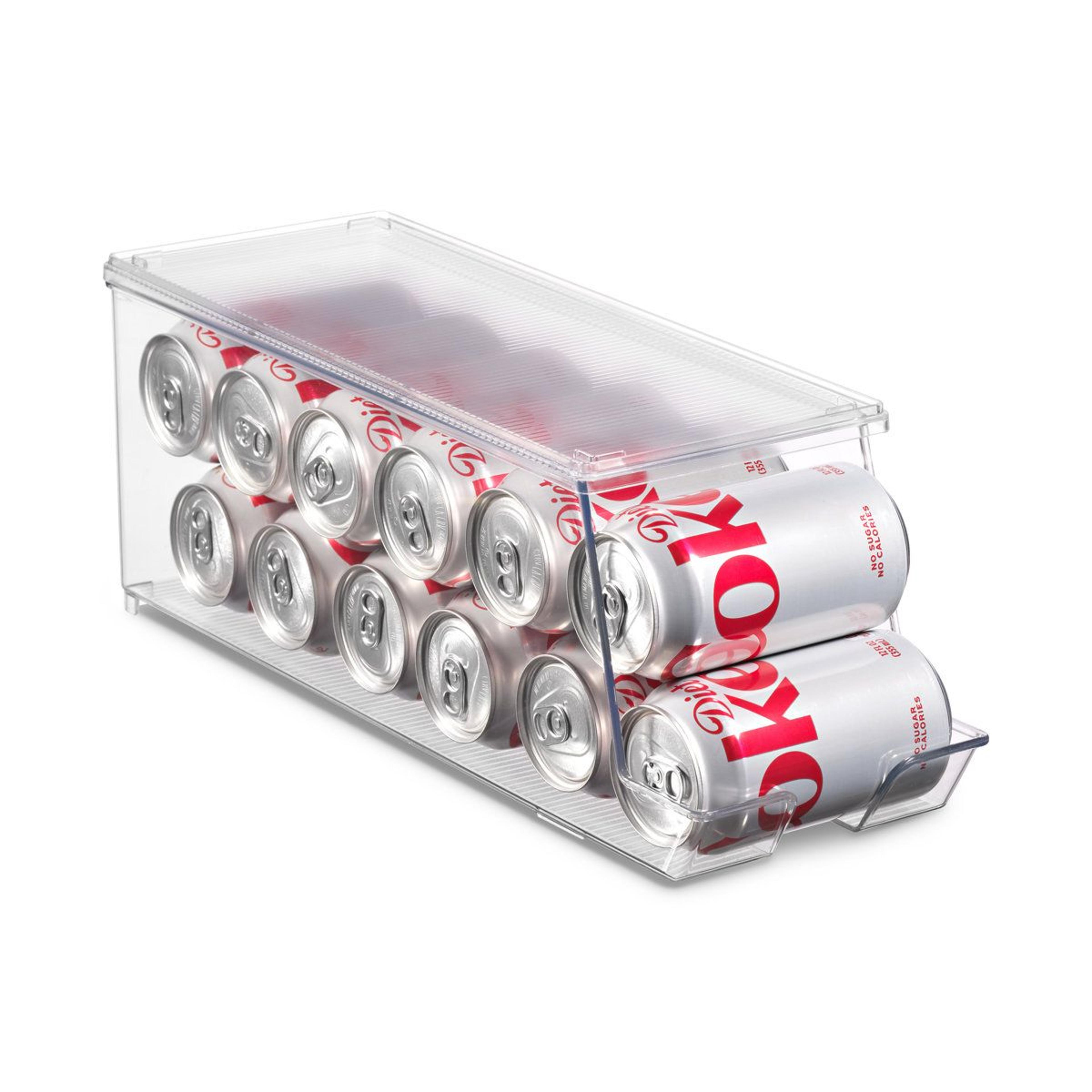Stackable Soda Can Organizer Refrigerator Can Dispenser 2 Pack 2