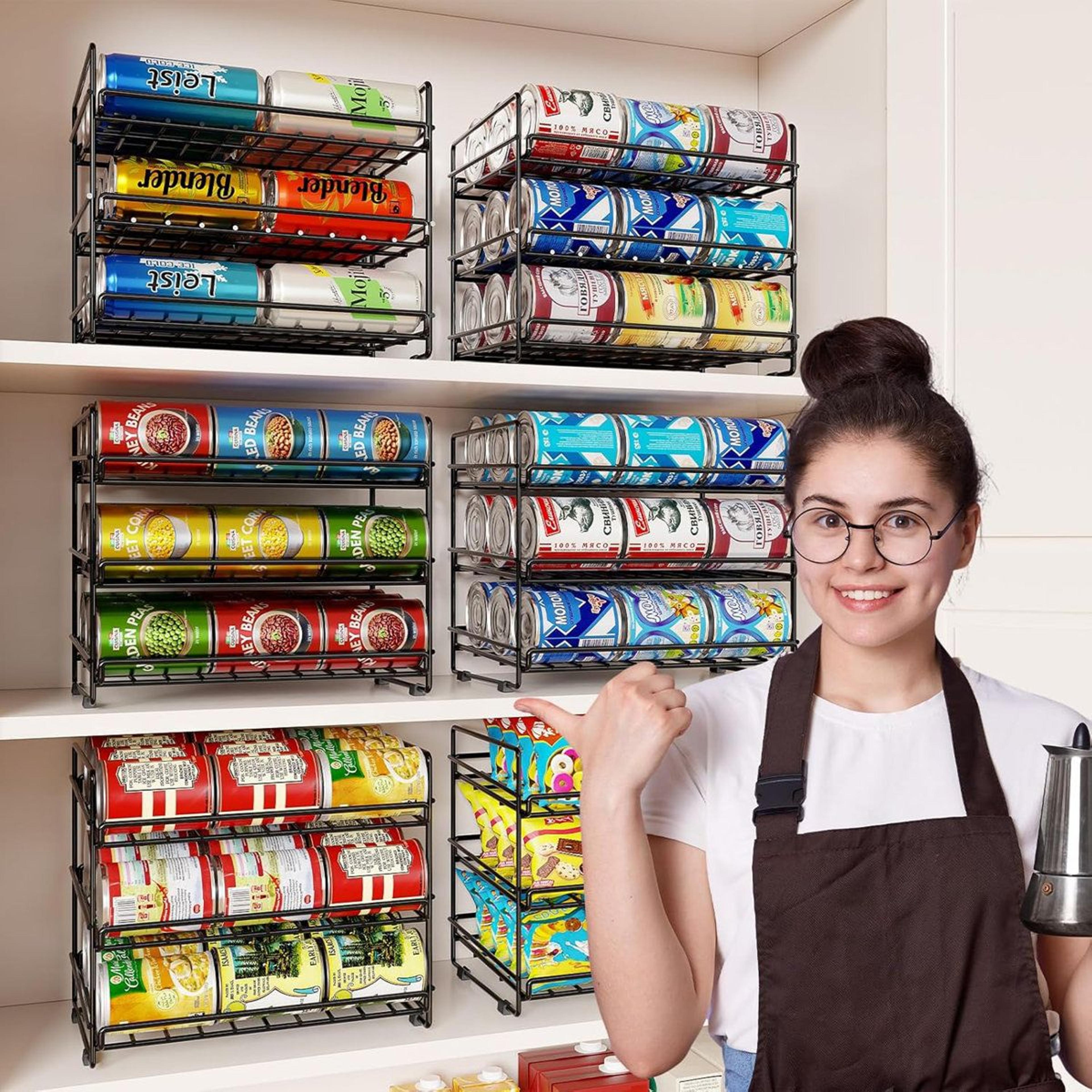 3 Tier Can Organizer Rack 36 Can Pantry Storage Dispenser 6