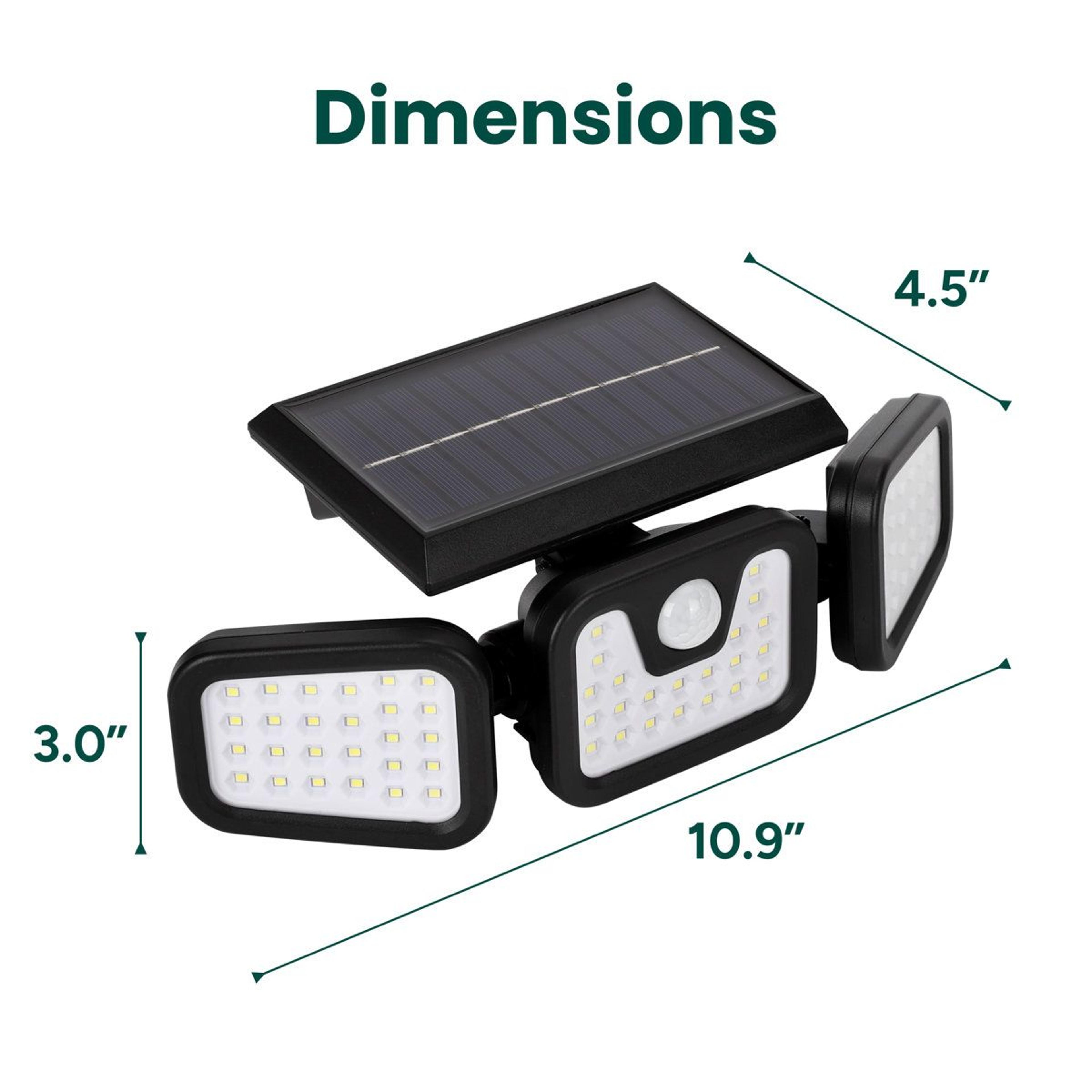 Solar Security Flood Light Motion Sensor Outdoor LED Light 9