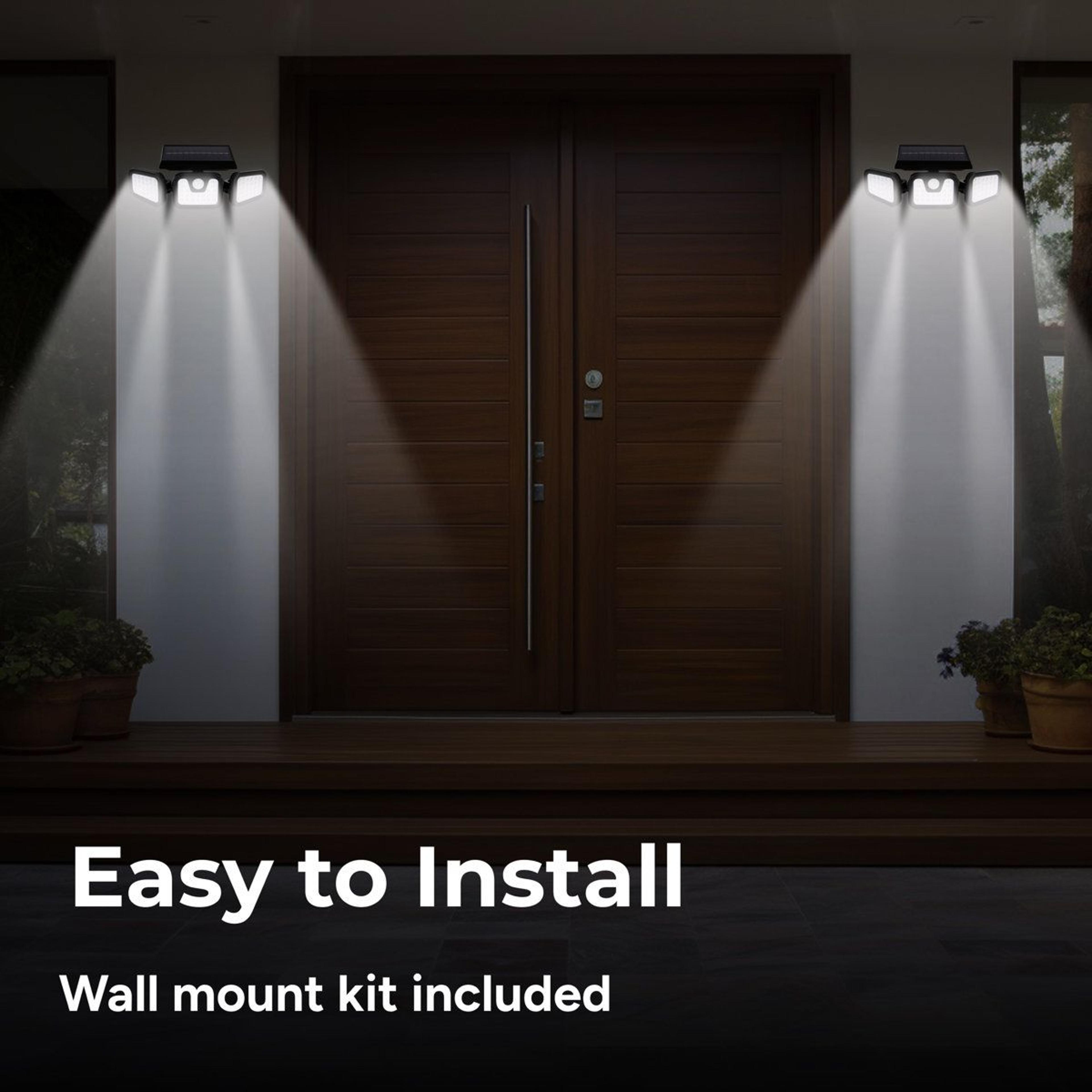 Solar Security Flood Light Motion Sensor Outdoor LED Light 3