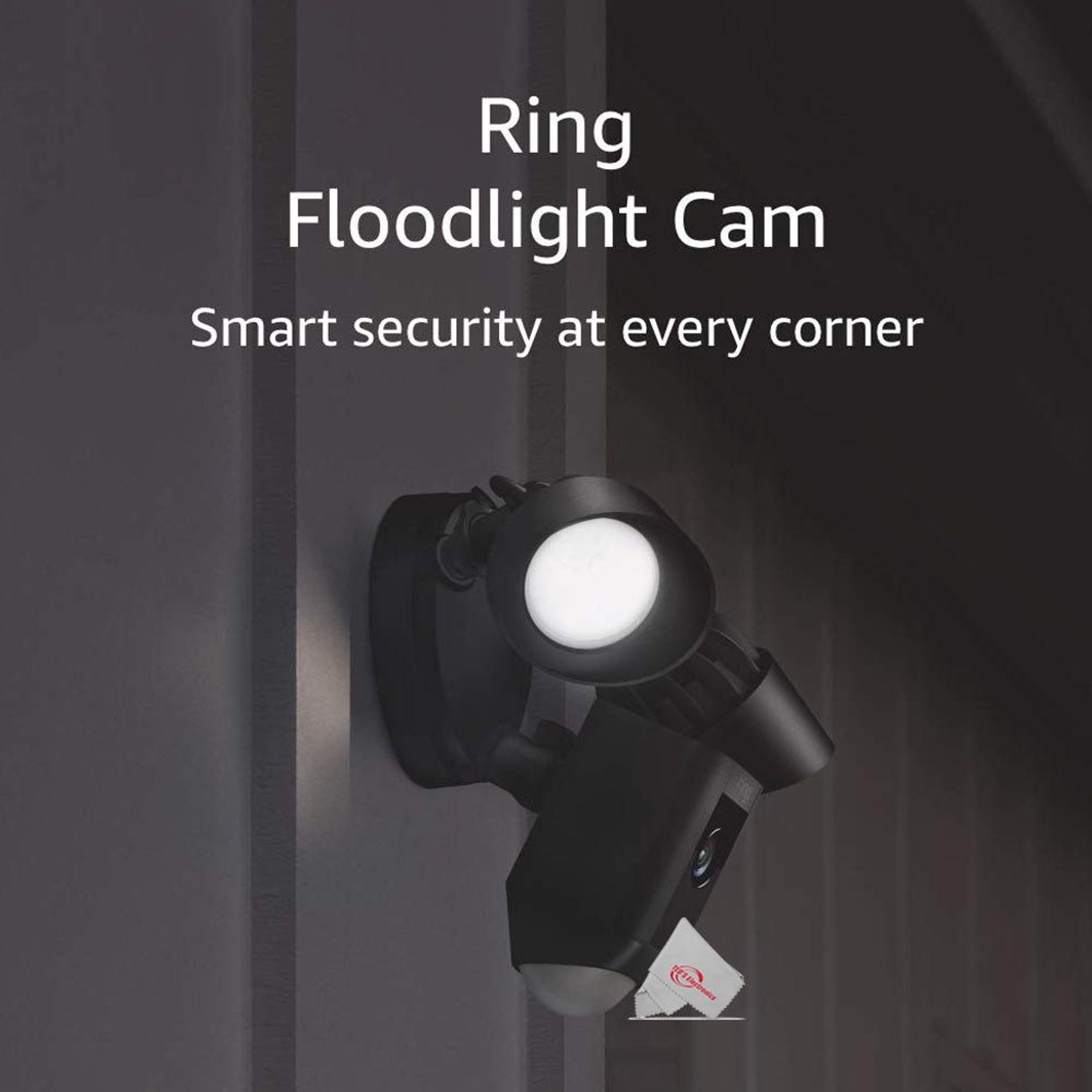 Smart Outdoor Security Floodlight Camera With Motion Sensor And 1080p HD Video 4