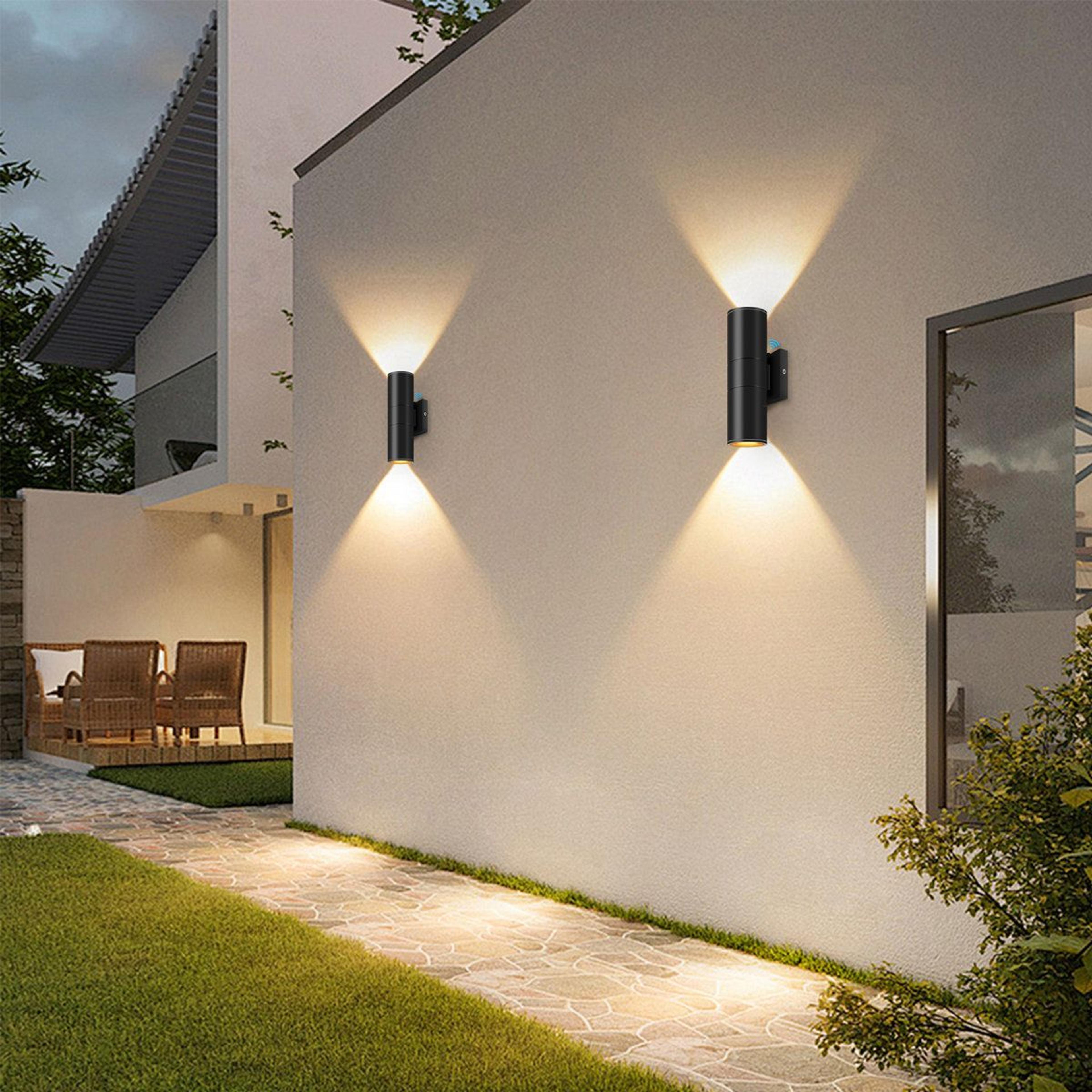Modern Dusk To Dawn Outdoor Wall Light IP65 Waterproof LED Sconce 9