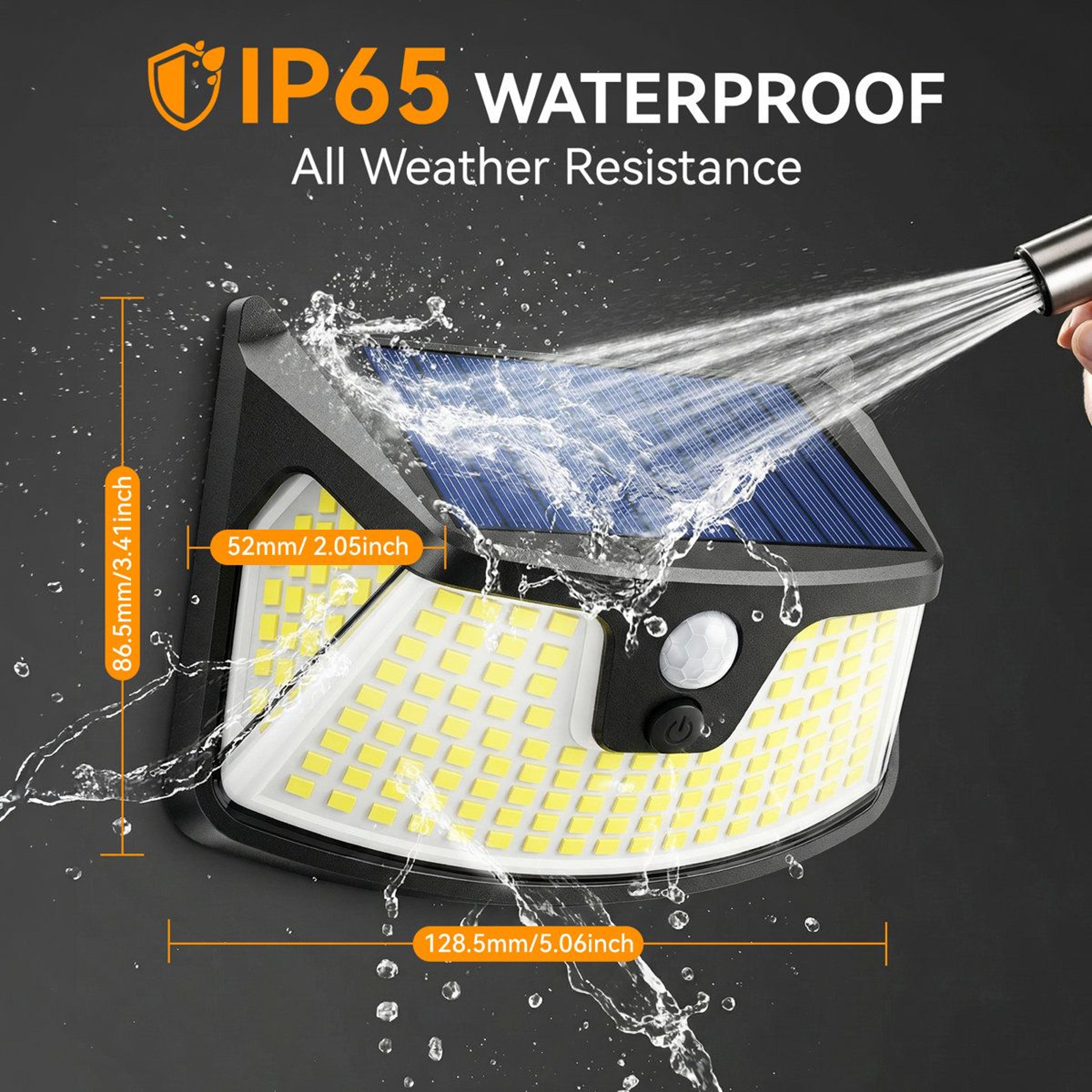 152 LED Solar Motion Sensor Outdoor Wall Lights 850 Lumen Waterproof Security Lights Set Of 4 8
