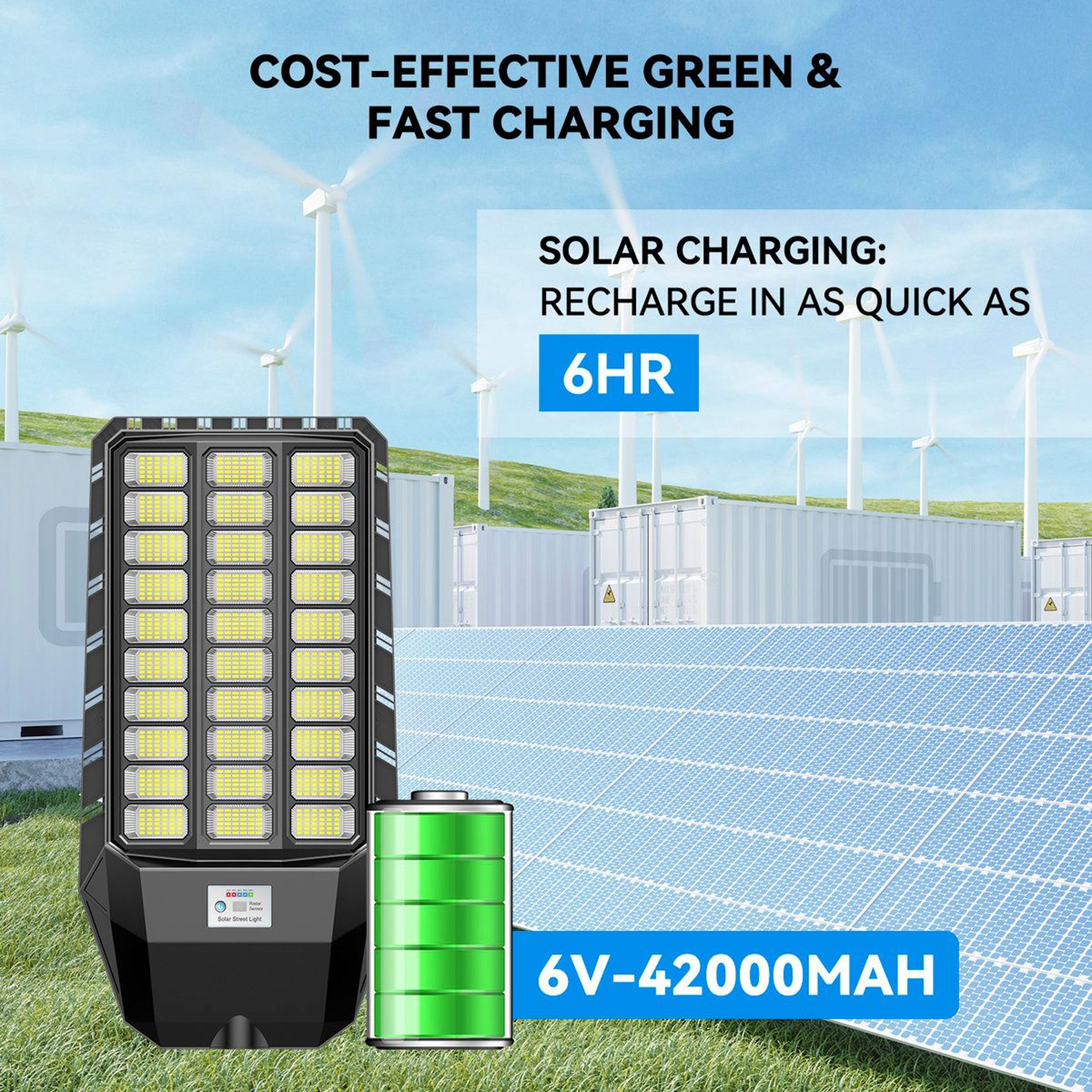 8700W Solar Street Light Commercial Outdoor Motion Sensor Lighting 1