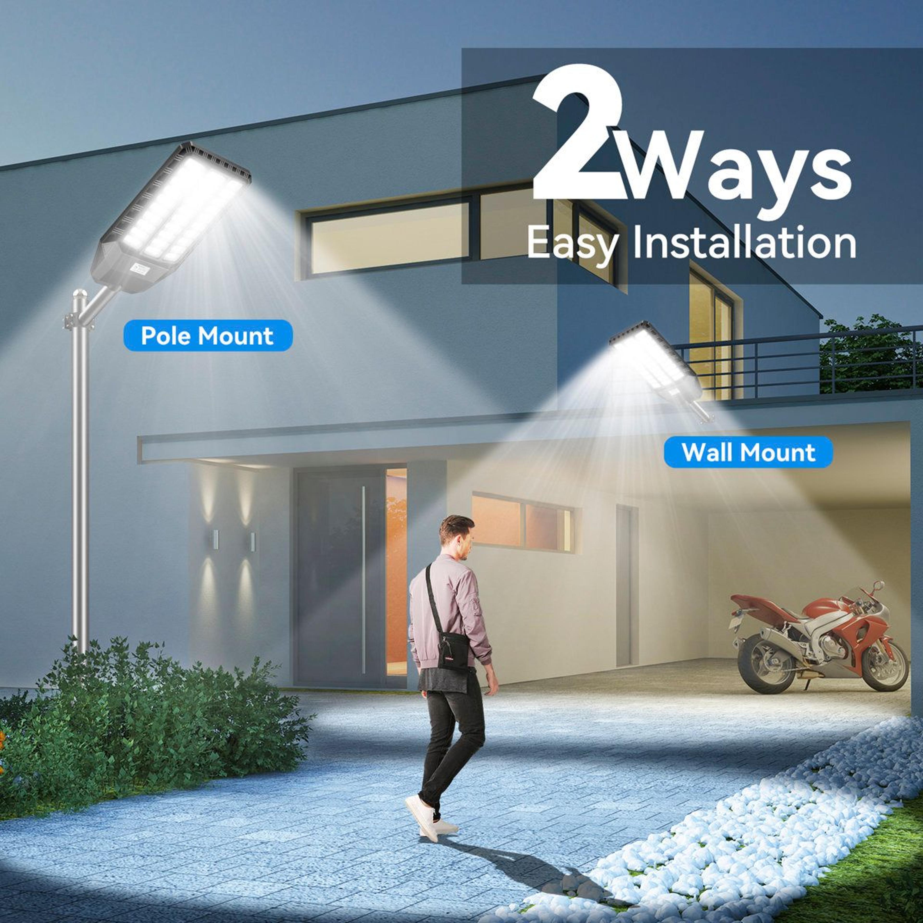 8700W Solar Street Light Commercial Outdoor Motion Sensor Lighting 3