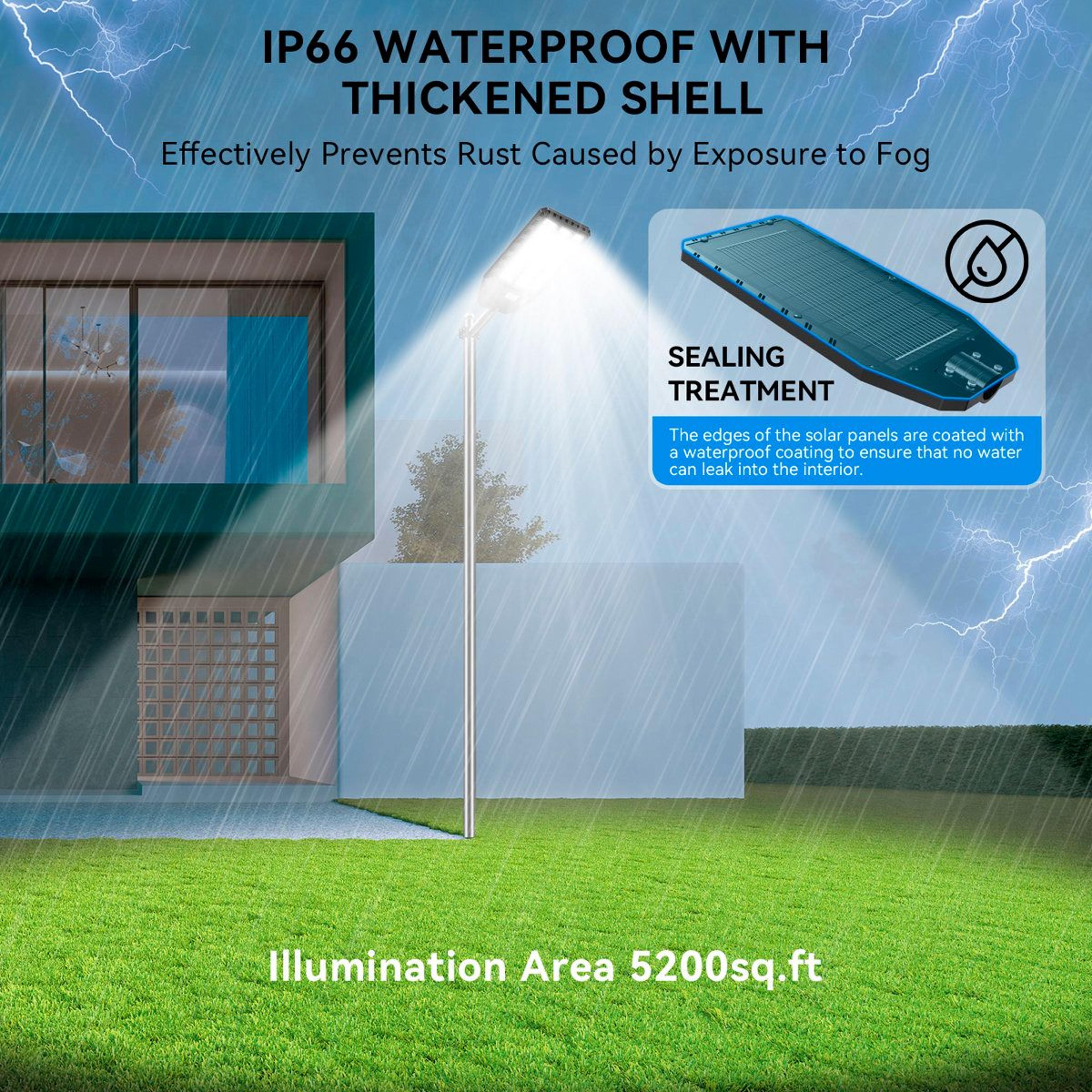 8700W Solar Street Light Commercial Outdoor Motion Sensor Lighting 4