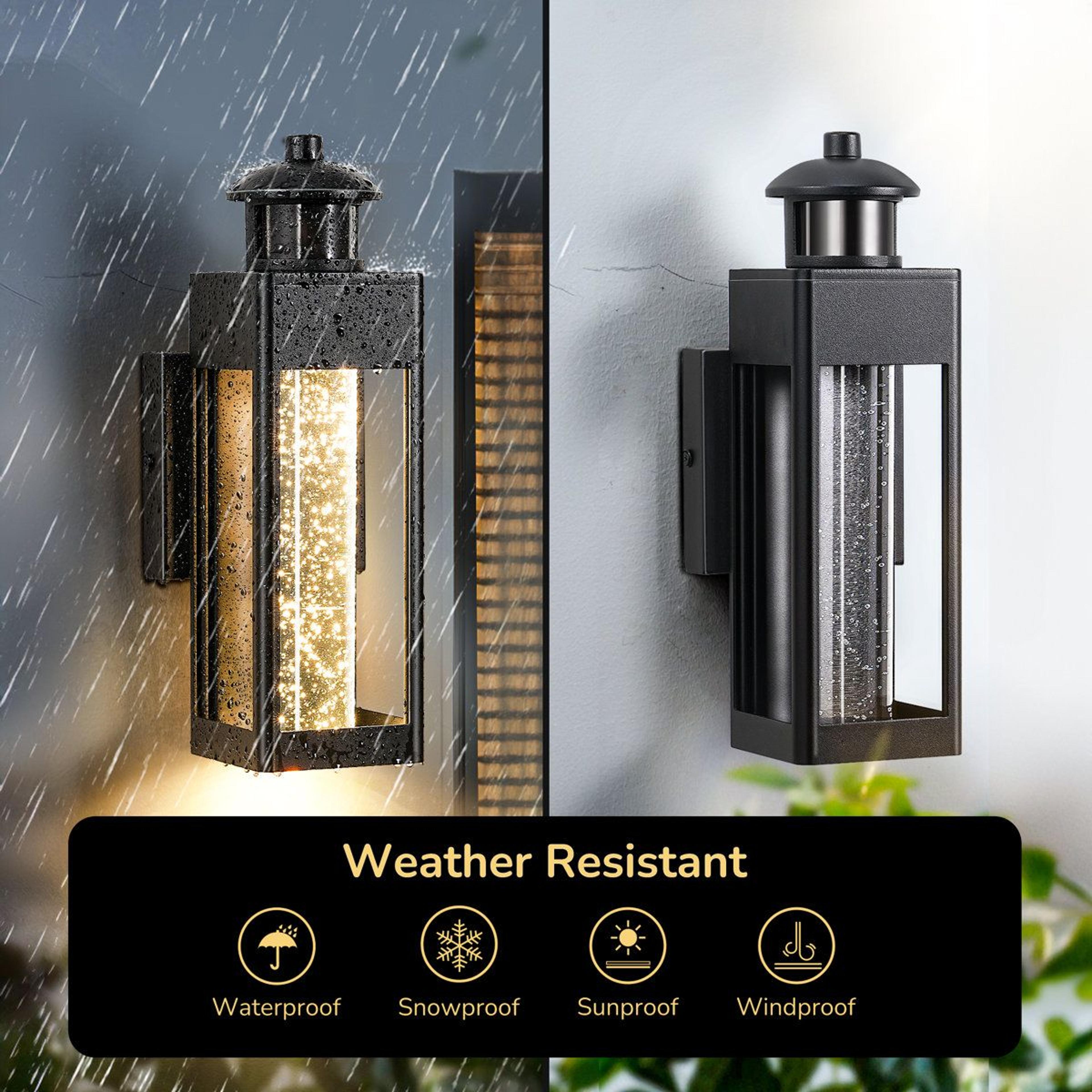 Modern Motion Sensor LED Outdoor Wall Light With Dusk To Dawn 5