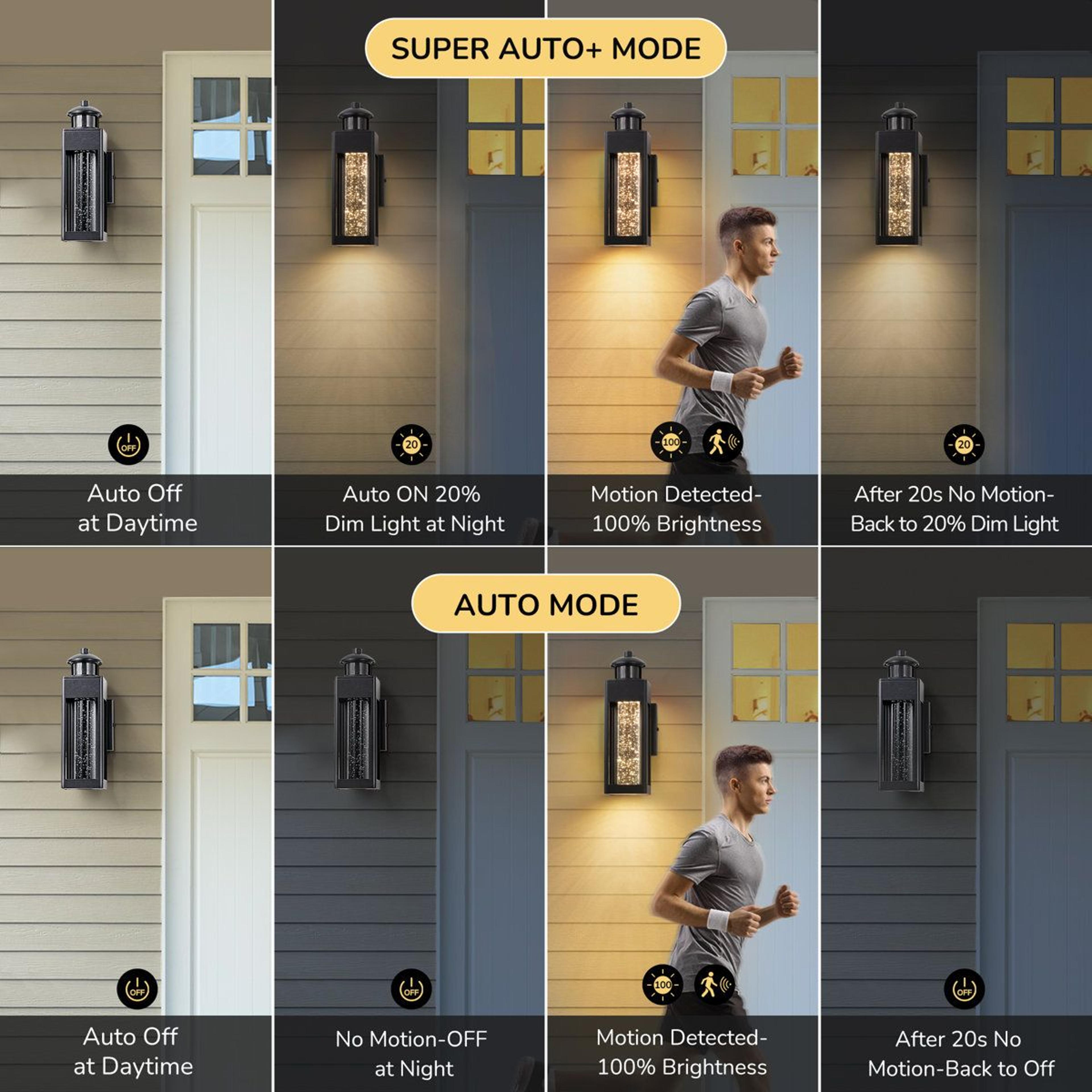 Modern Motion Sensor LED Outdoor Wall Light With Dusk To Dawn 2