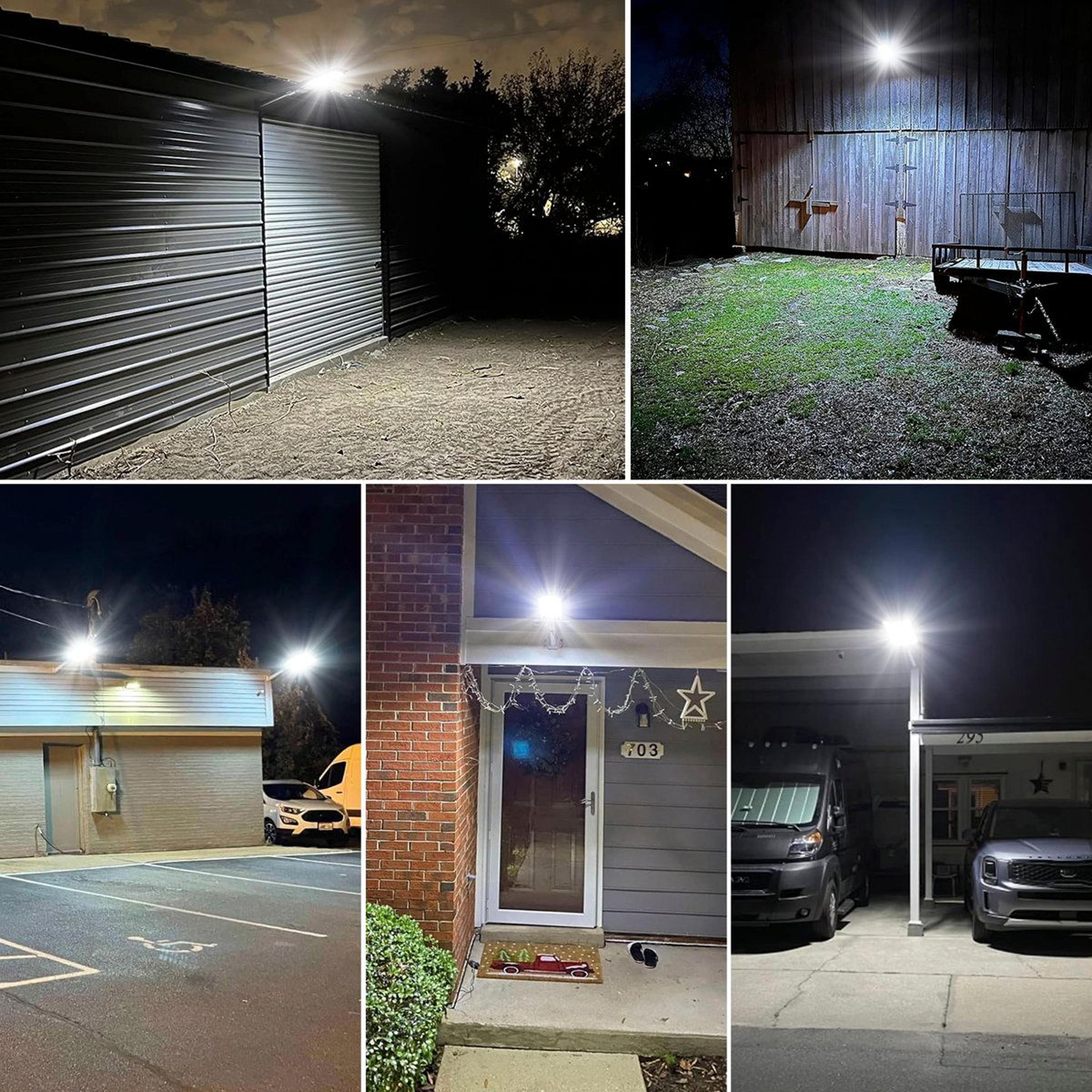 Solar Street Light Motion Sensor Security Flood Light With Remote Control 6