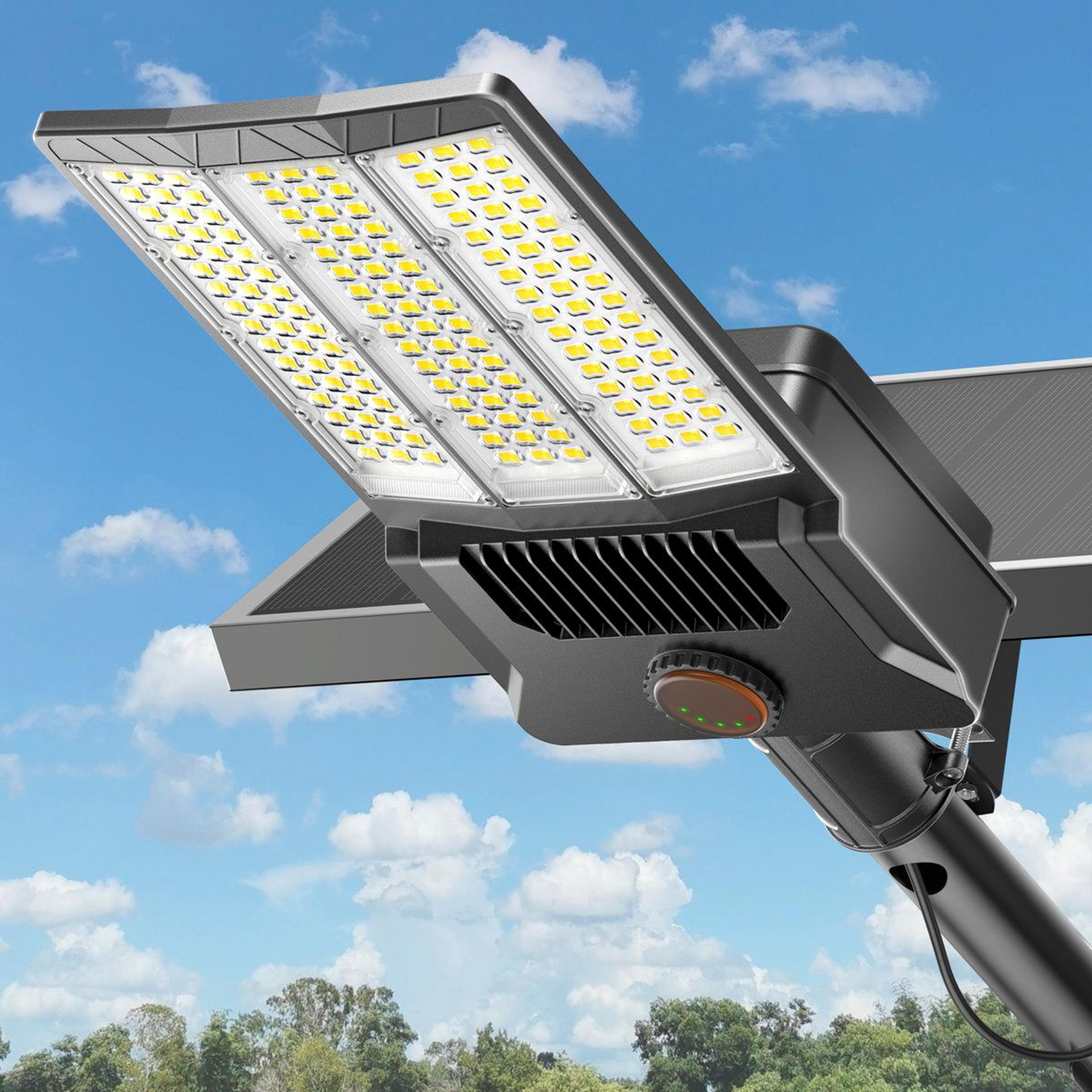 8000w solar street light with motion sensor dusk to dawn commercial outdoor lighting