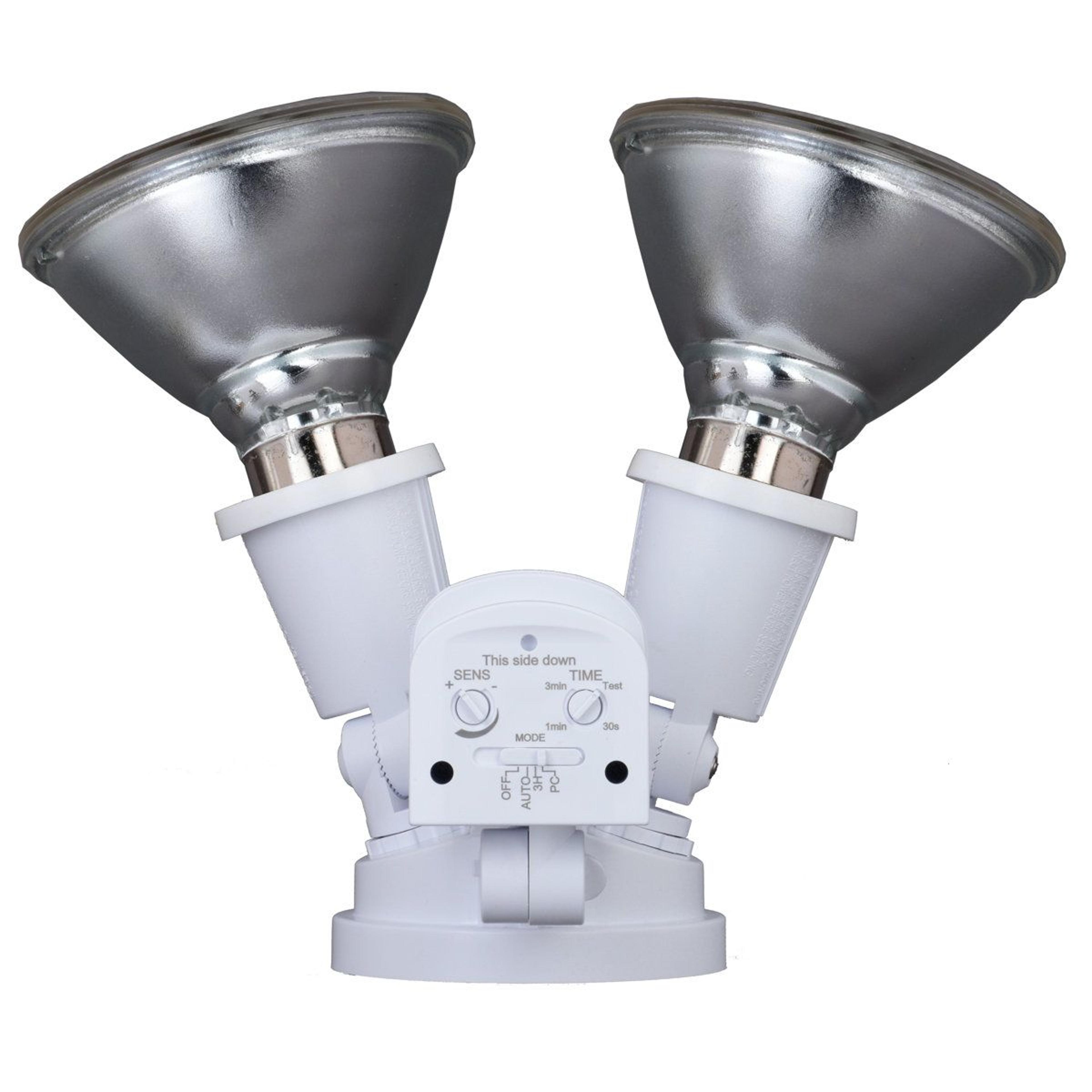 150W Outdoor Motion Sensor Flood Light Dusk To Dawn Dual Head Security Lighting 6
