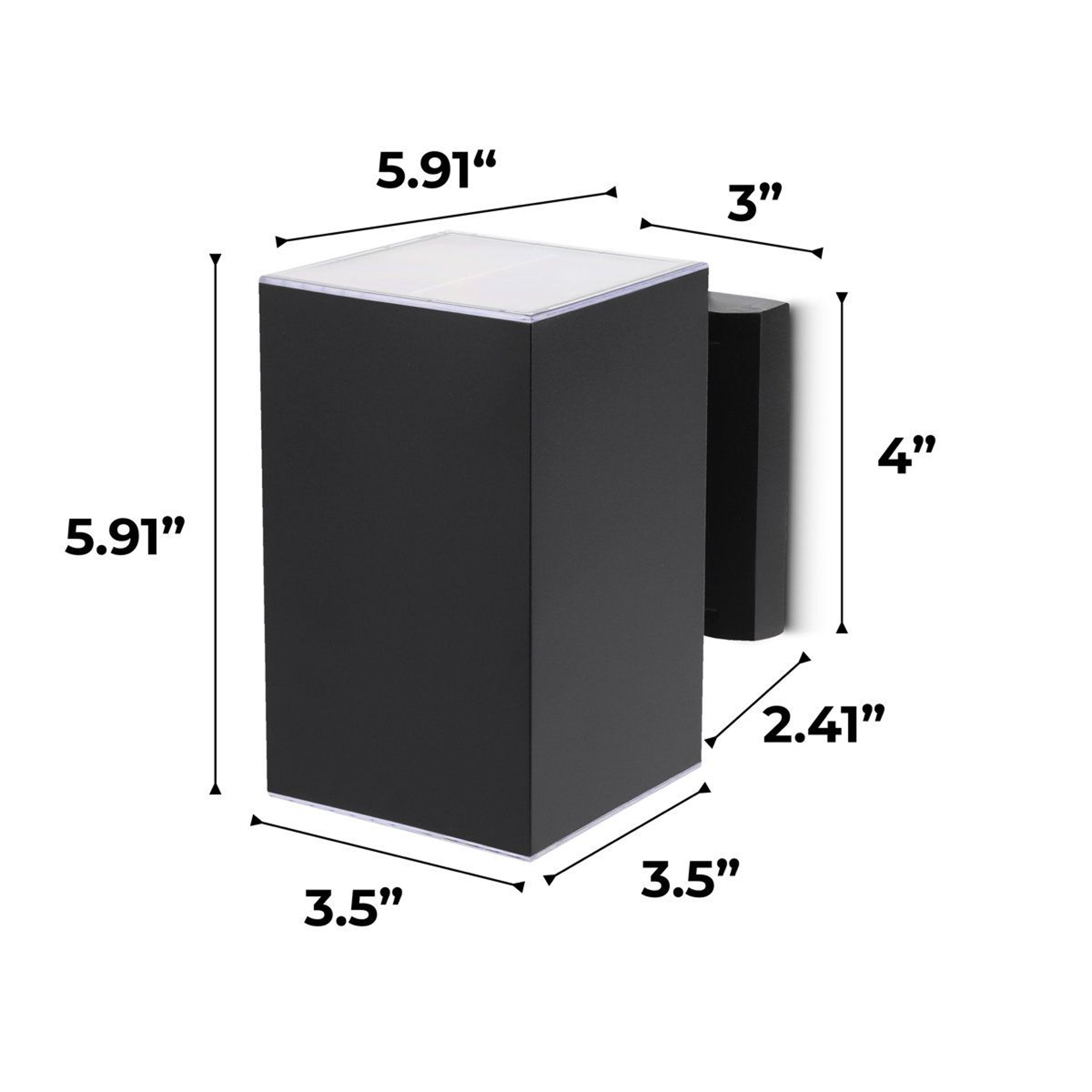 Solar Outdoor Wall Sconce Dusk To Dawn LED Weather Resistant Light 6
