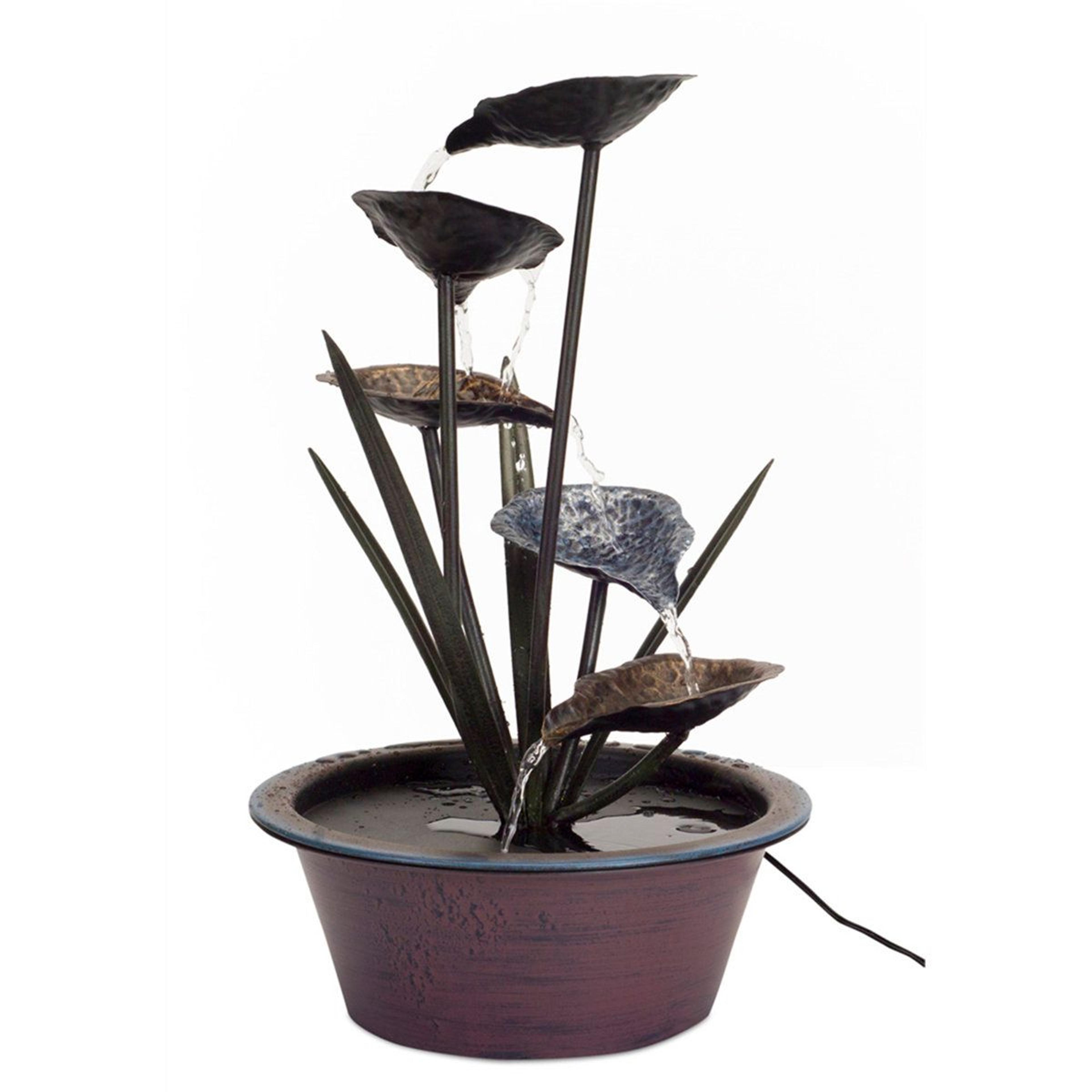 bungalow rose cibecue lotus leaf cascading water fountain
