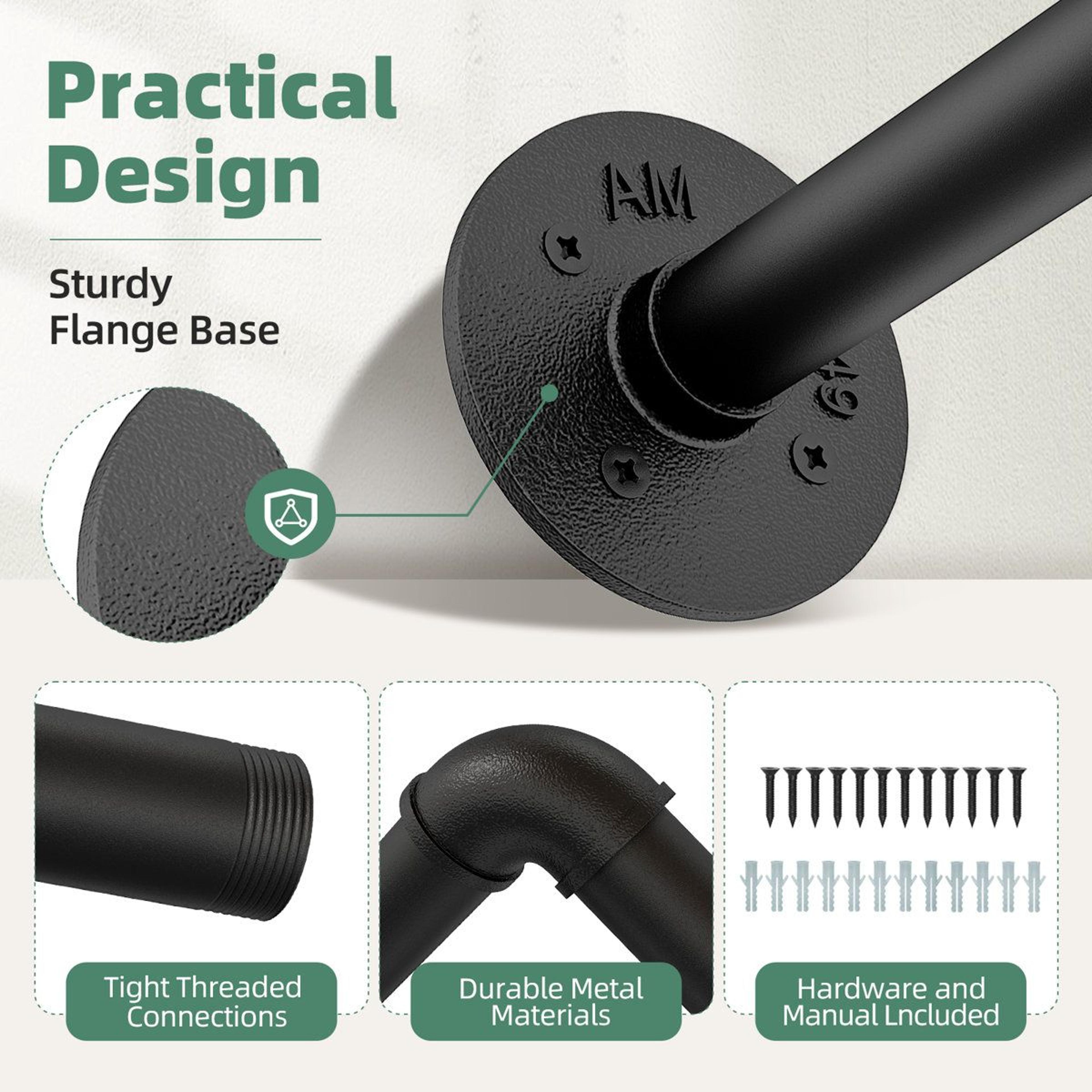 708 Inch Black Indoor Plant Hanger Rod With 6 Chains 3