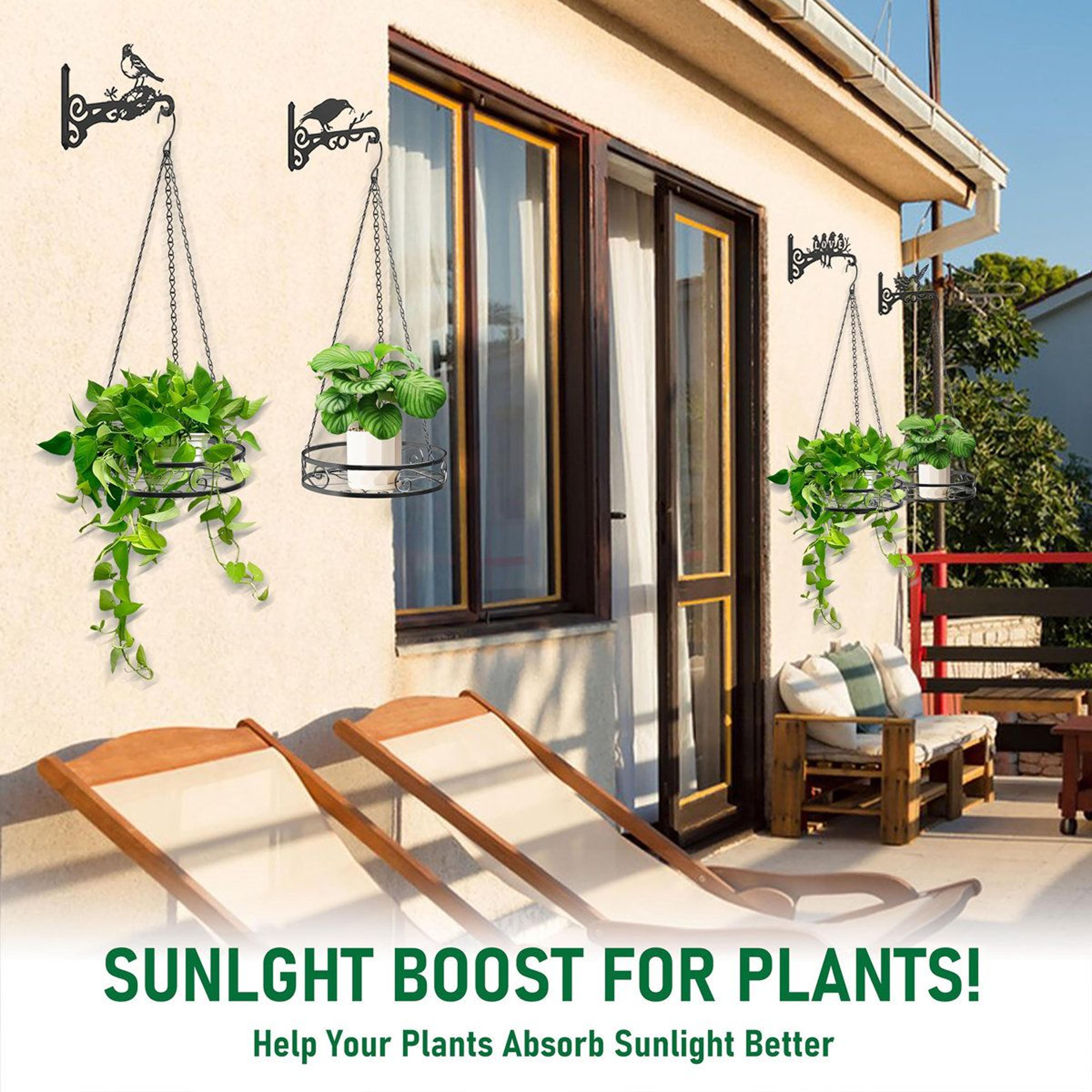 4 Pack Indoor Hanging Planter Metal Plant Hanger With Chains And Hooks 1